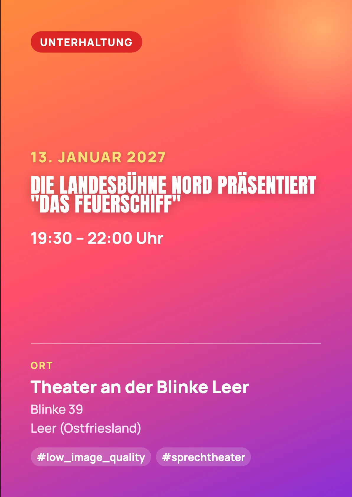 Veranstaltungsflyer
