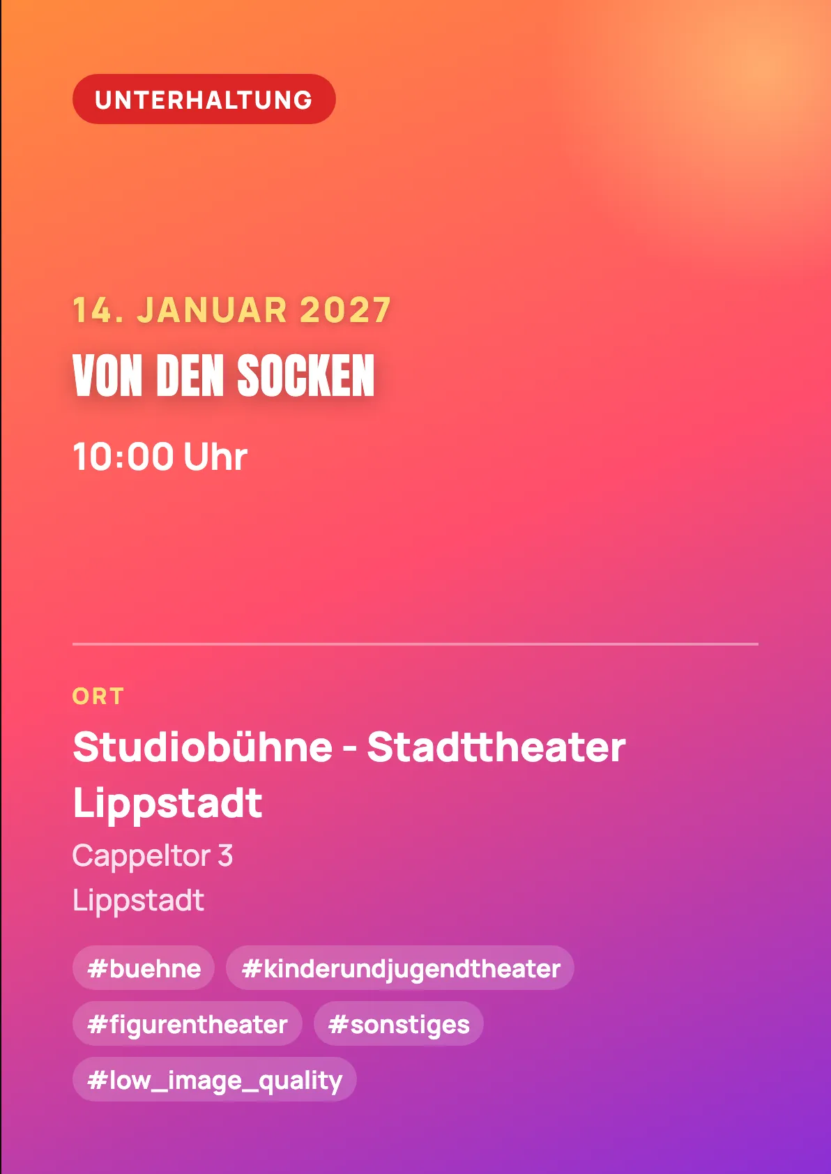 Veranstaltungsflyer