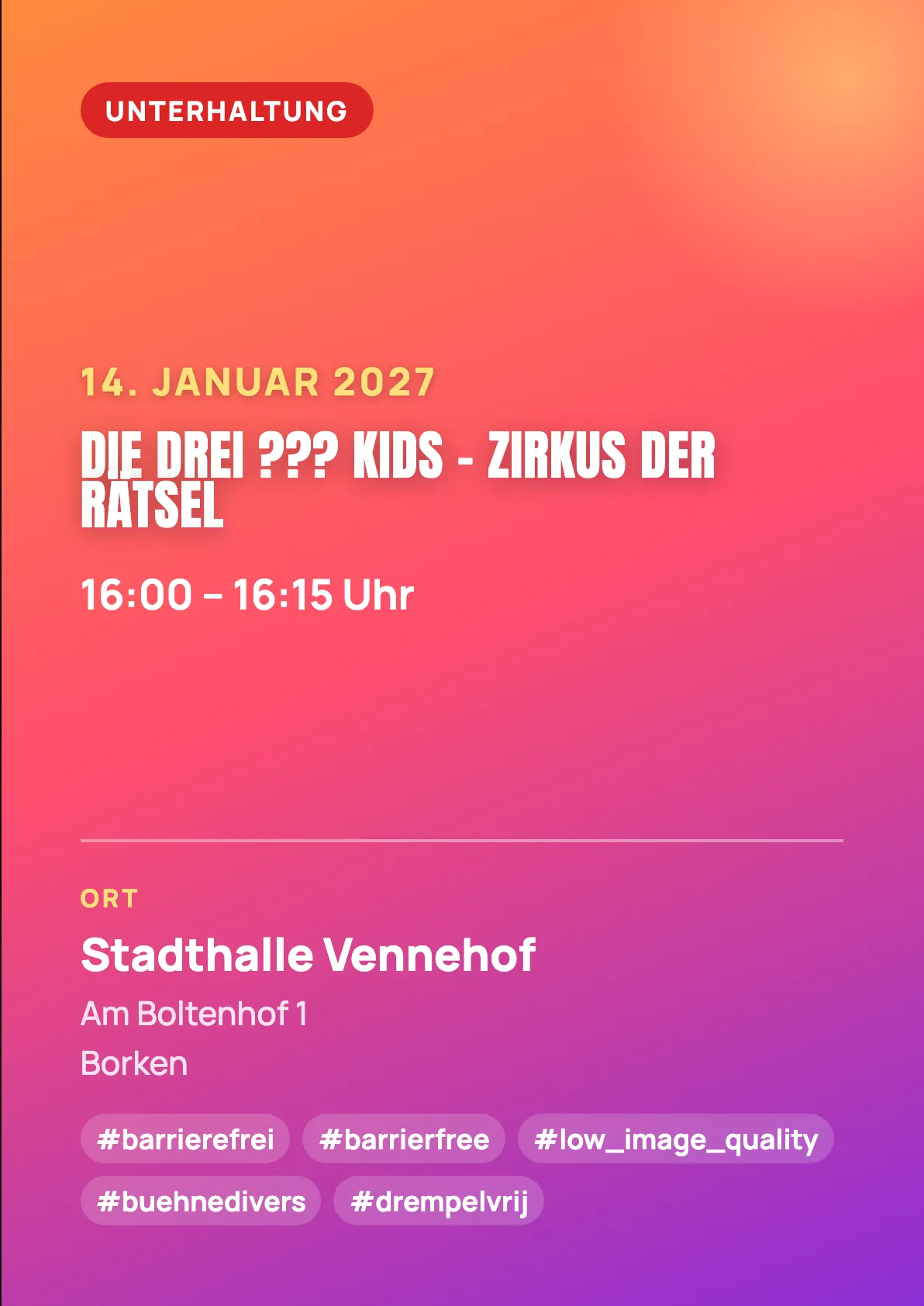 Veranstaltungsflyer
