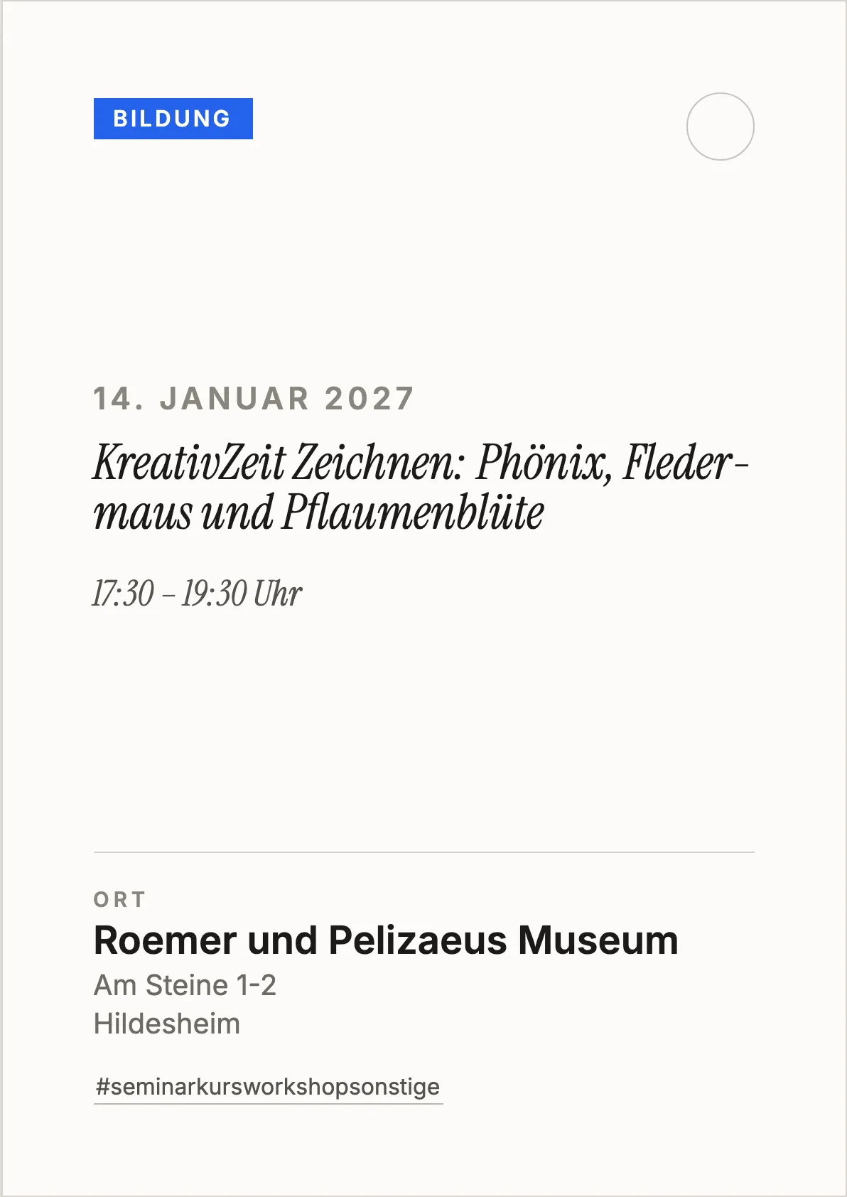 Veranstaltungsflyer