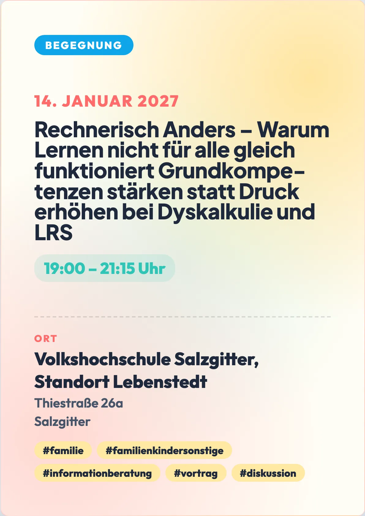 Veranstaltungsflyer