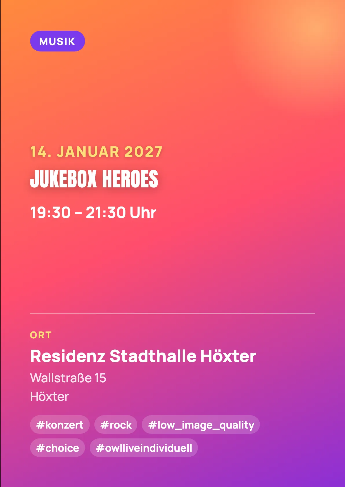Veranstaltungsflyer