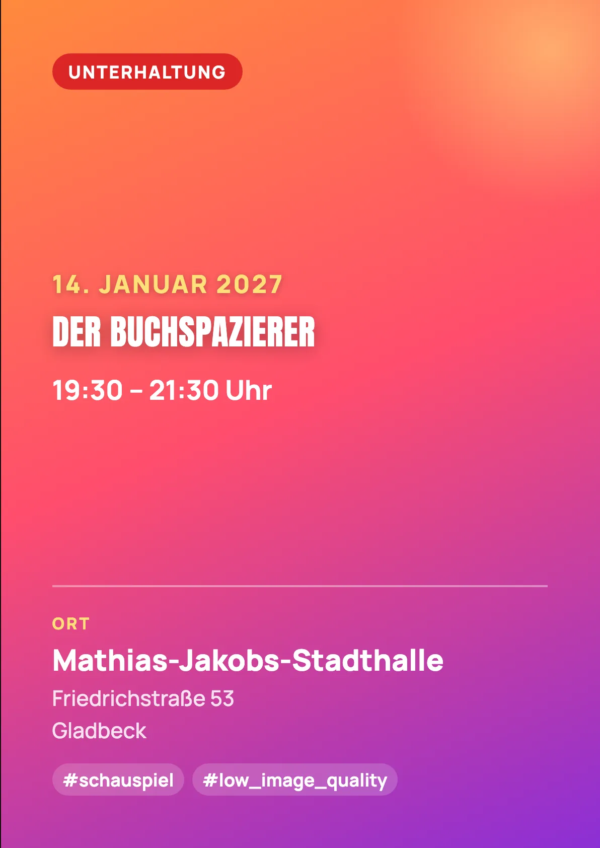 Veranstaltungsflyer