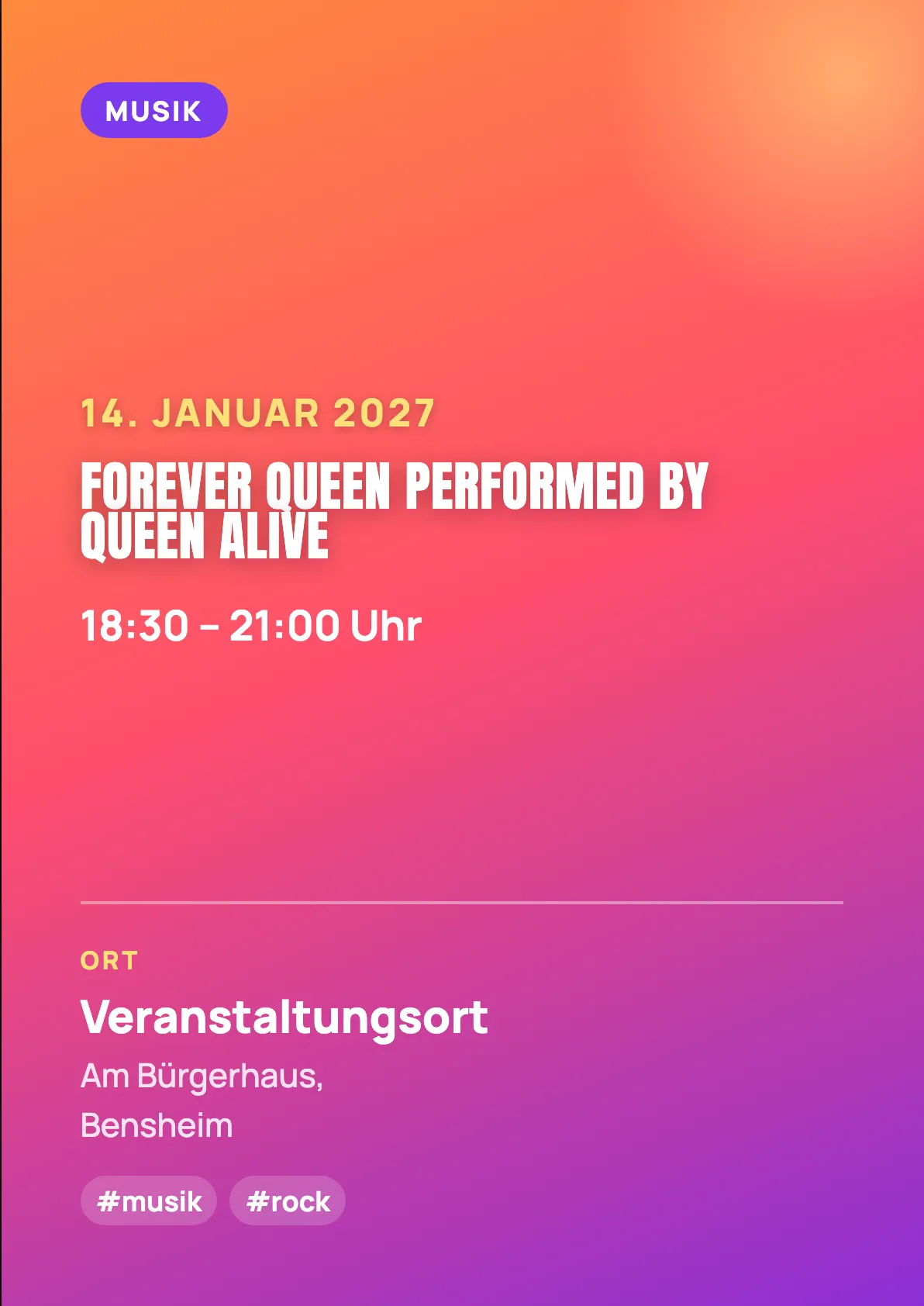 Veranstaltungsflyer