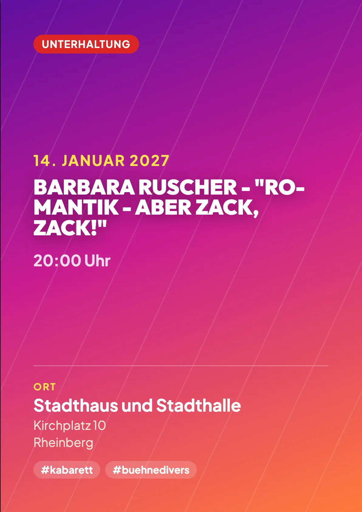 Veranstaltungsflyer