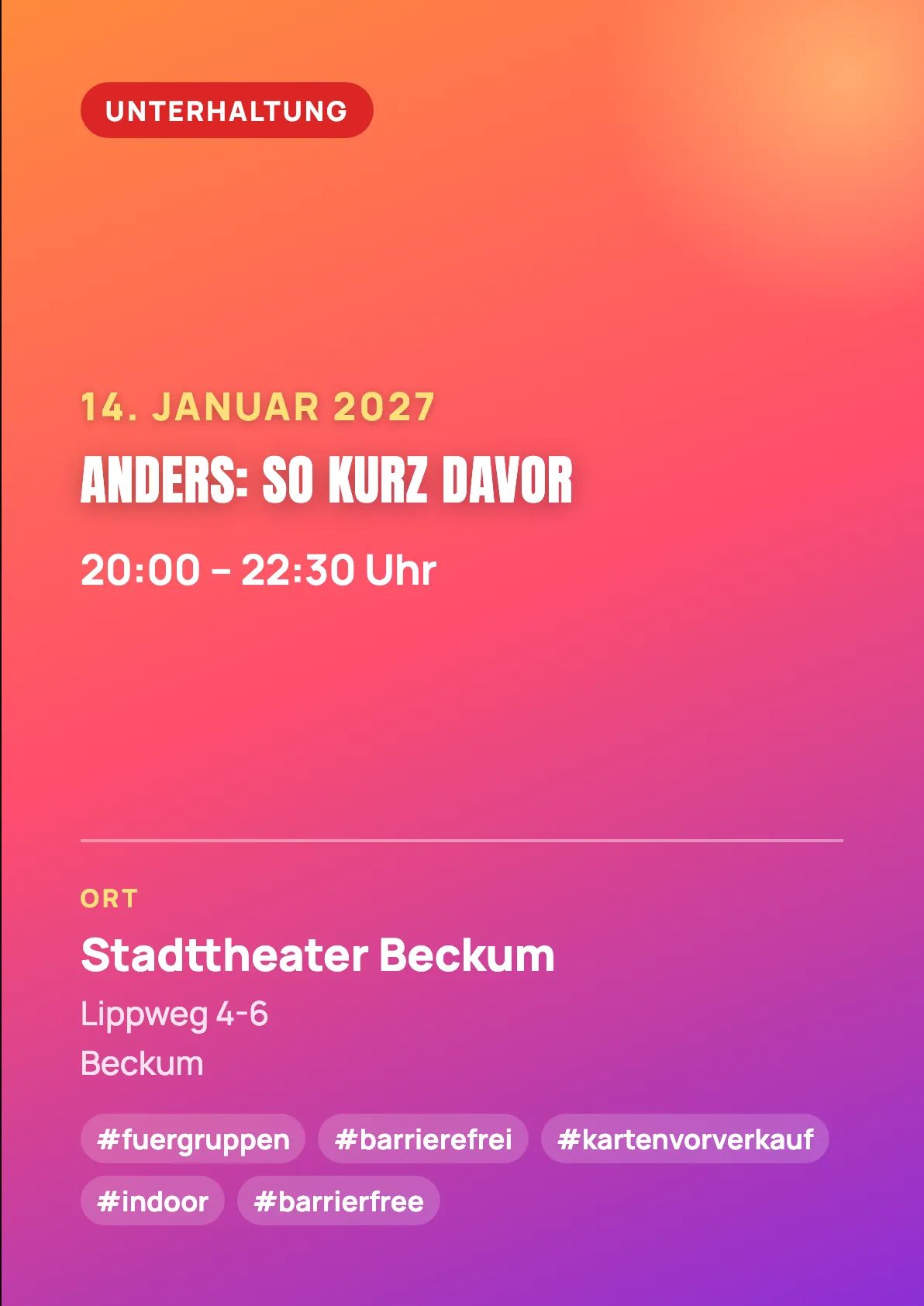 Veranstaltungsflyer