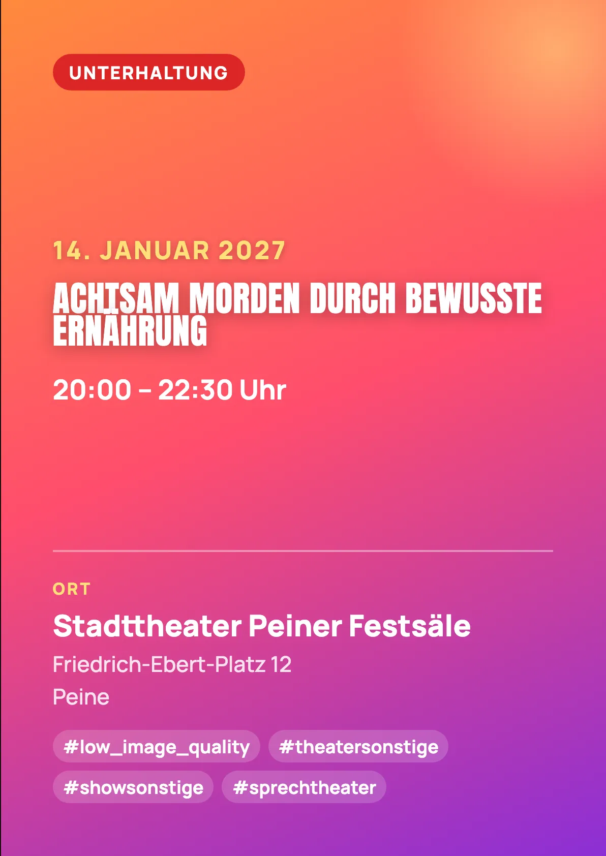 Veranstaltungsflyer