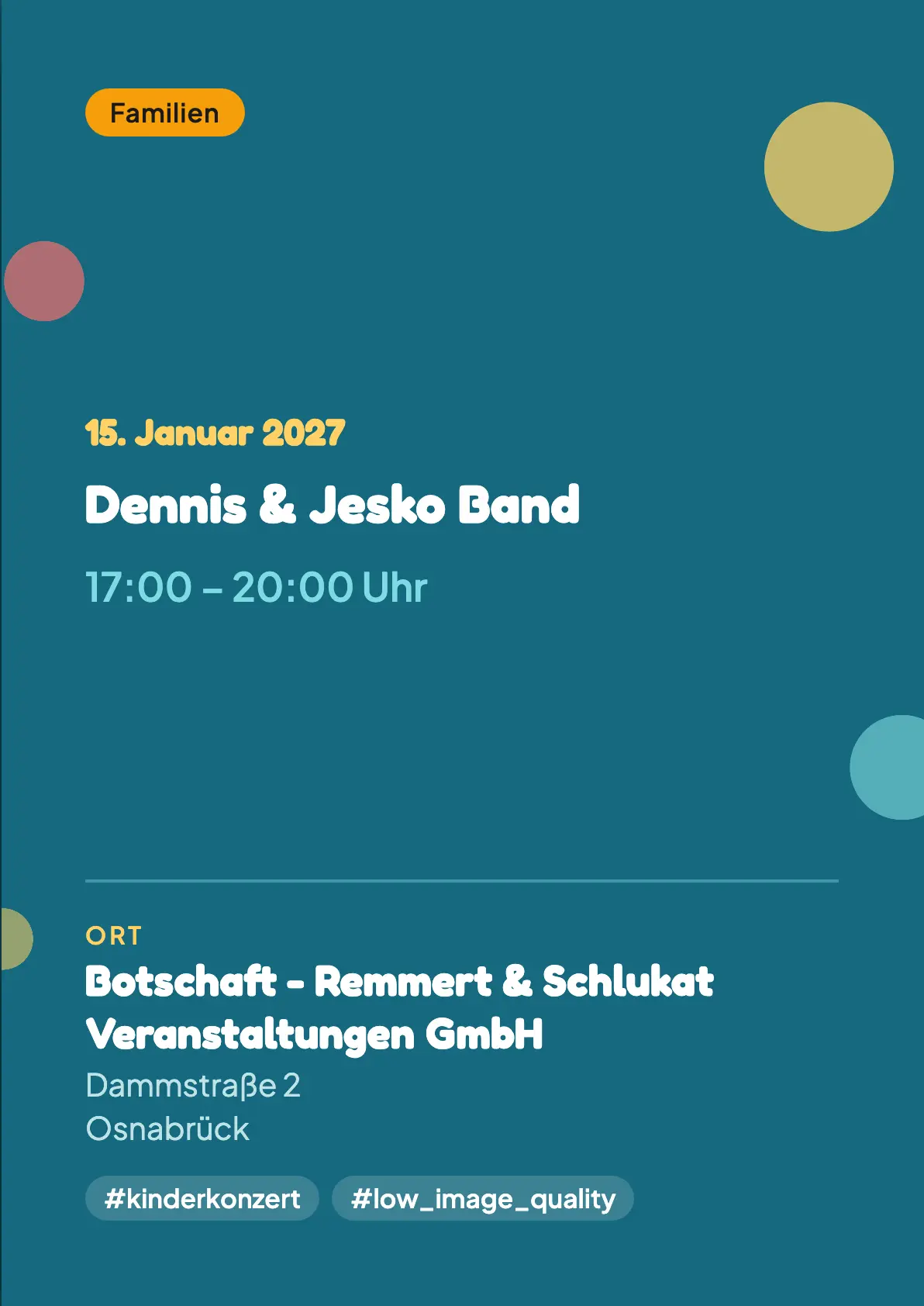 Veranstaltungsflyer