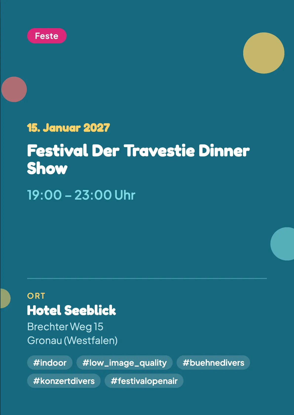 Veranstaltungsflyer
