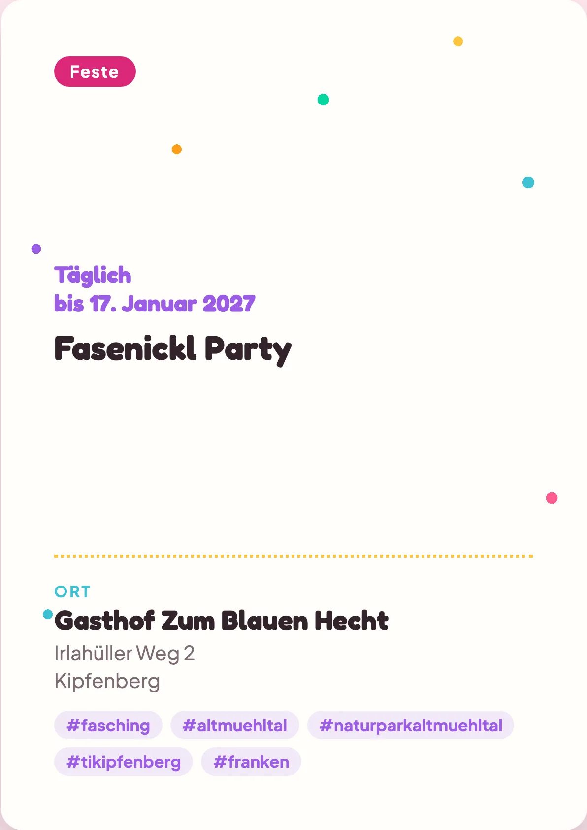 Veranstaltungsflyer