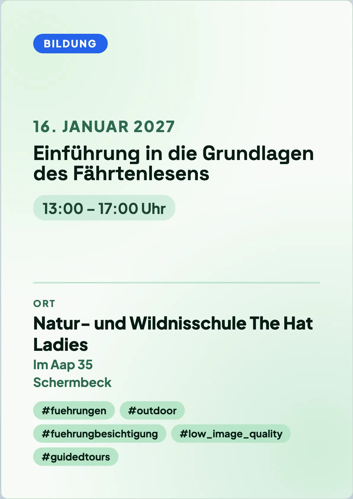 Veranstaltungsflyer