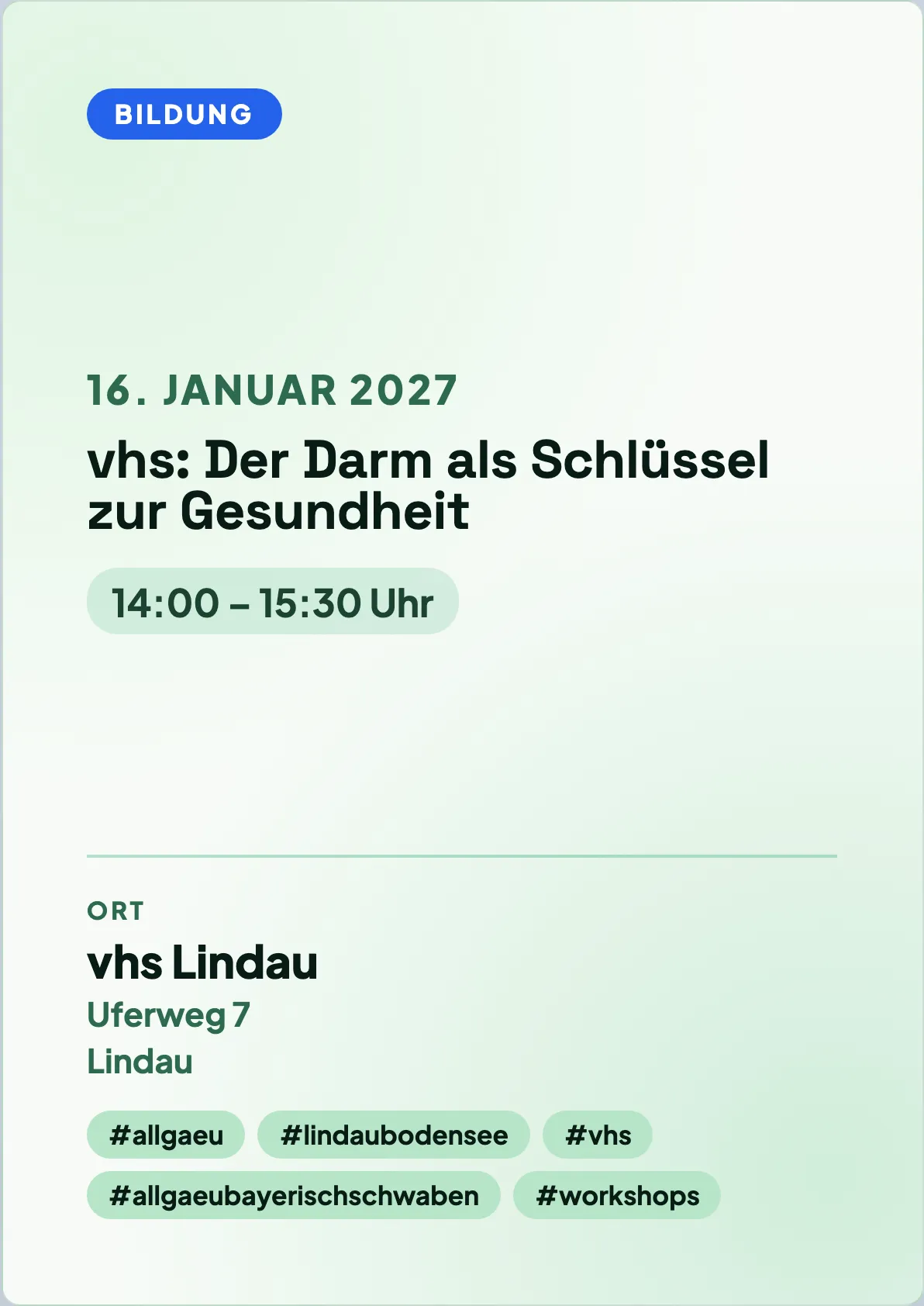 Veranstaltungsflyer