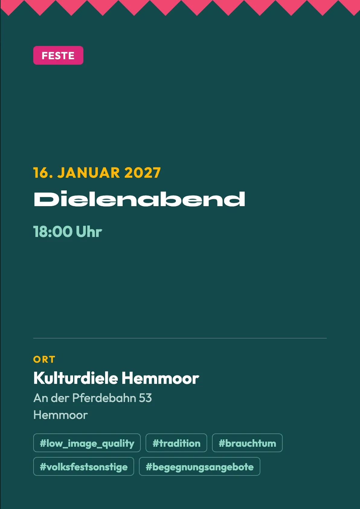 Veranstaltungsflyer
