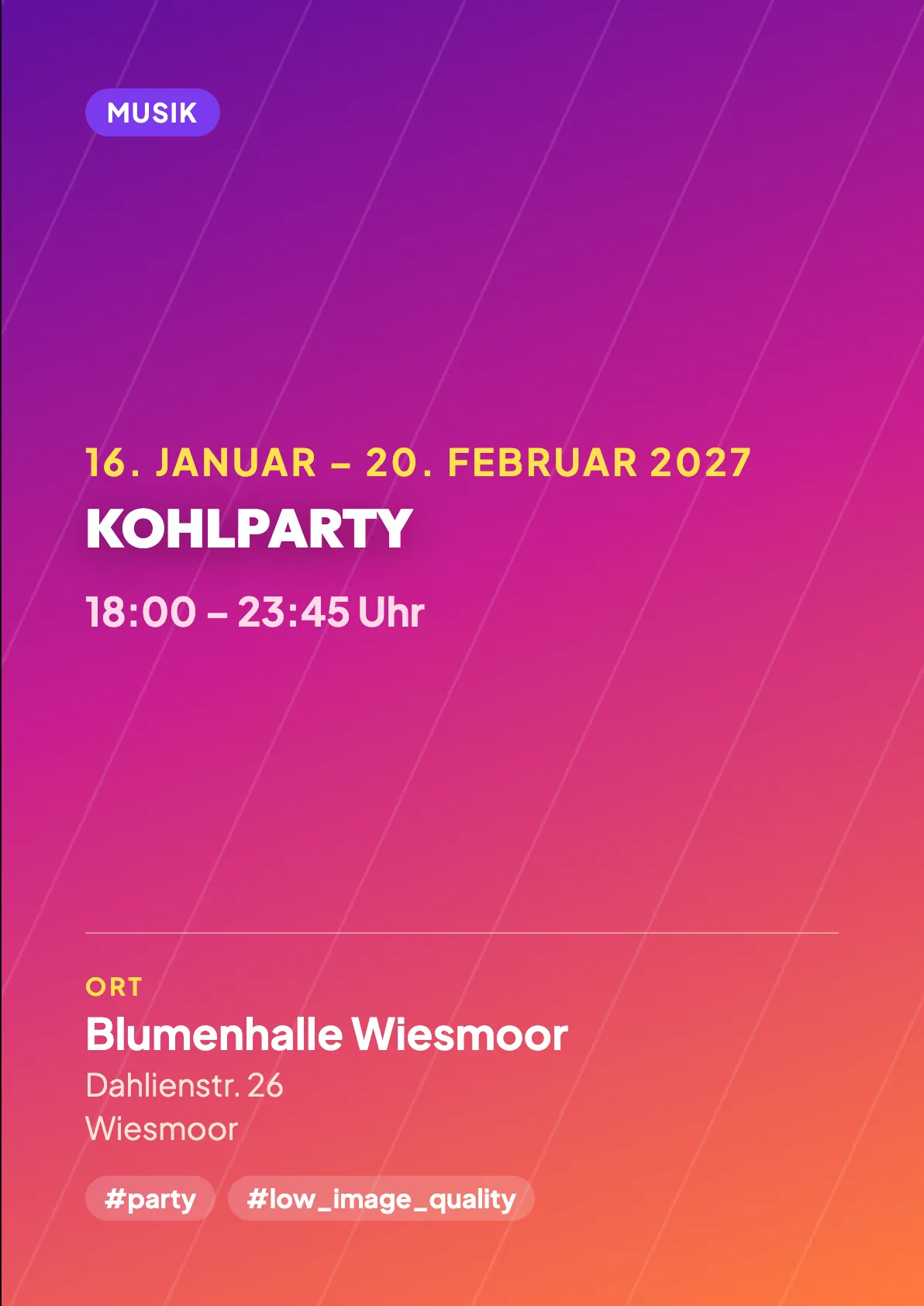 Veranstaltungsflyer