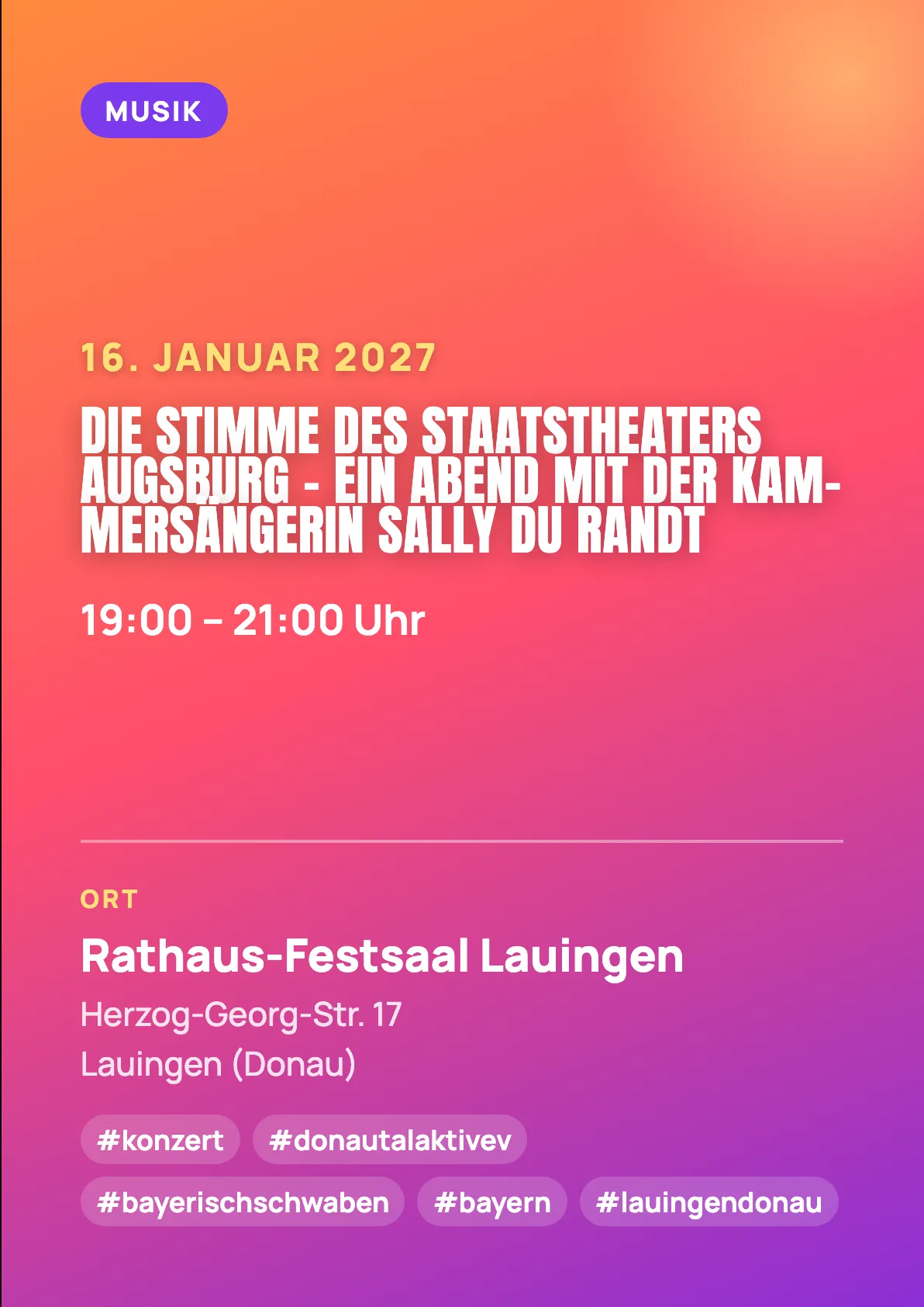 Veranstaltungsflyer