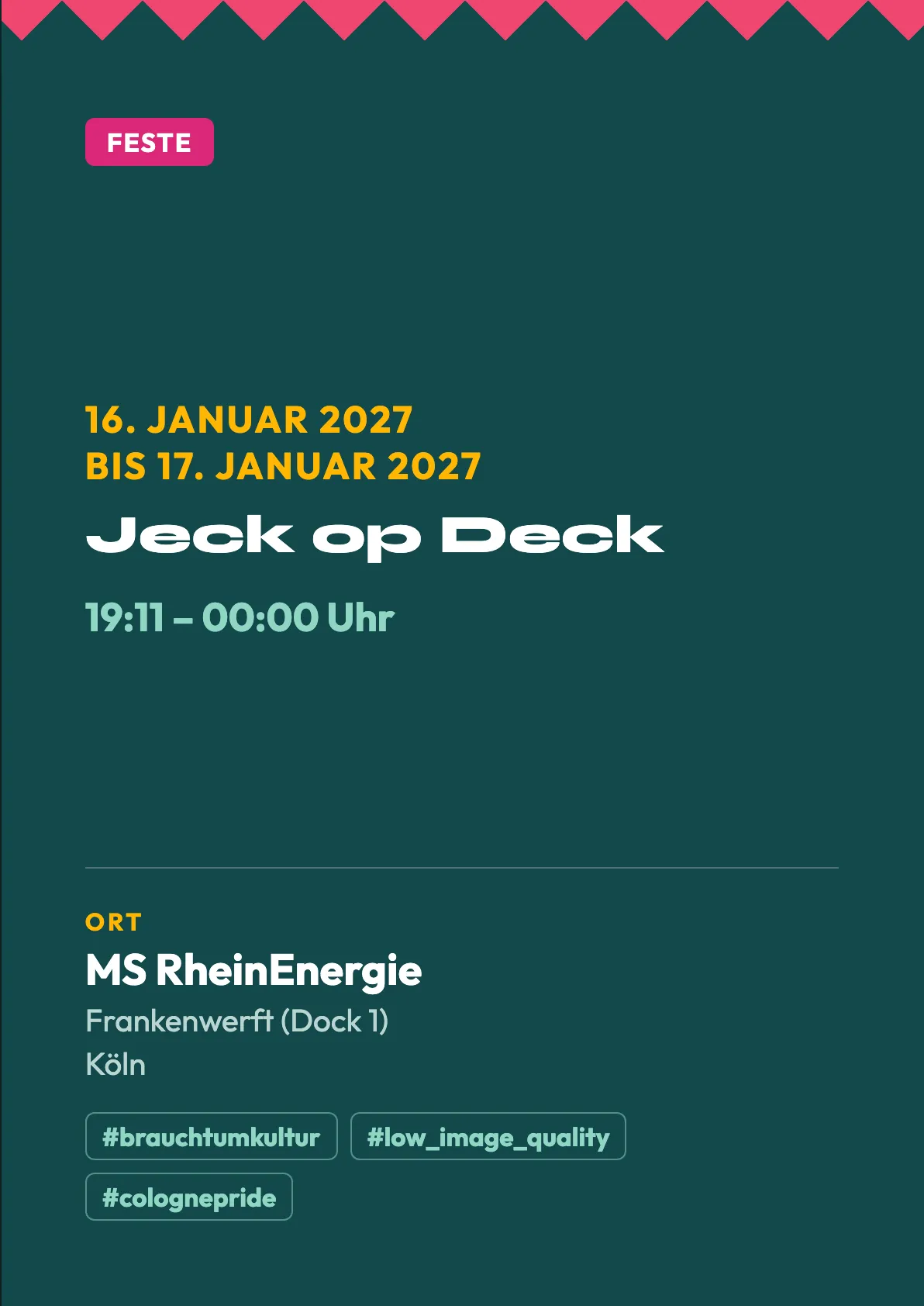 Veranstaltungsflyer