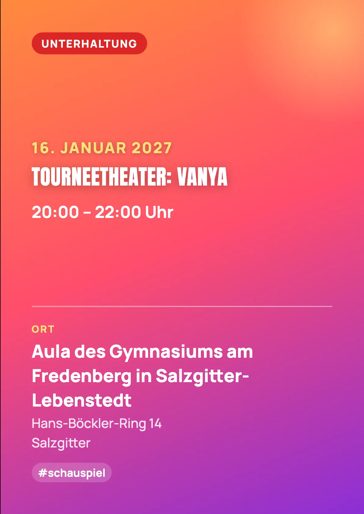 Veranstaltungsflyer