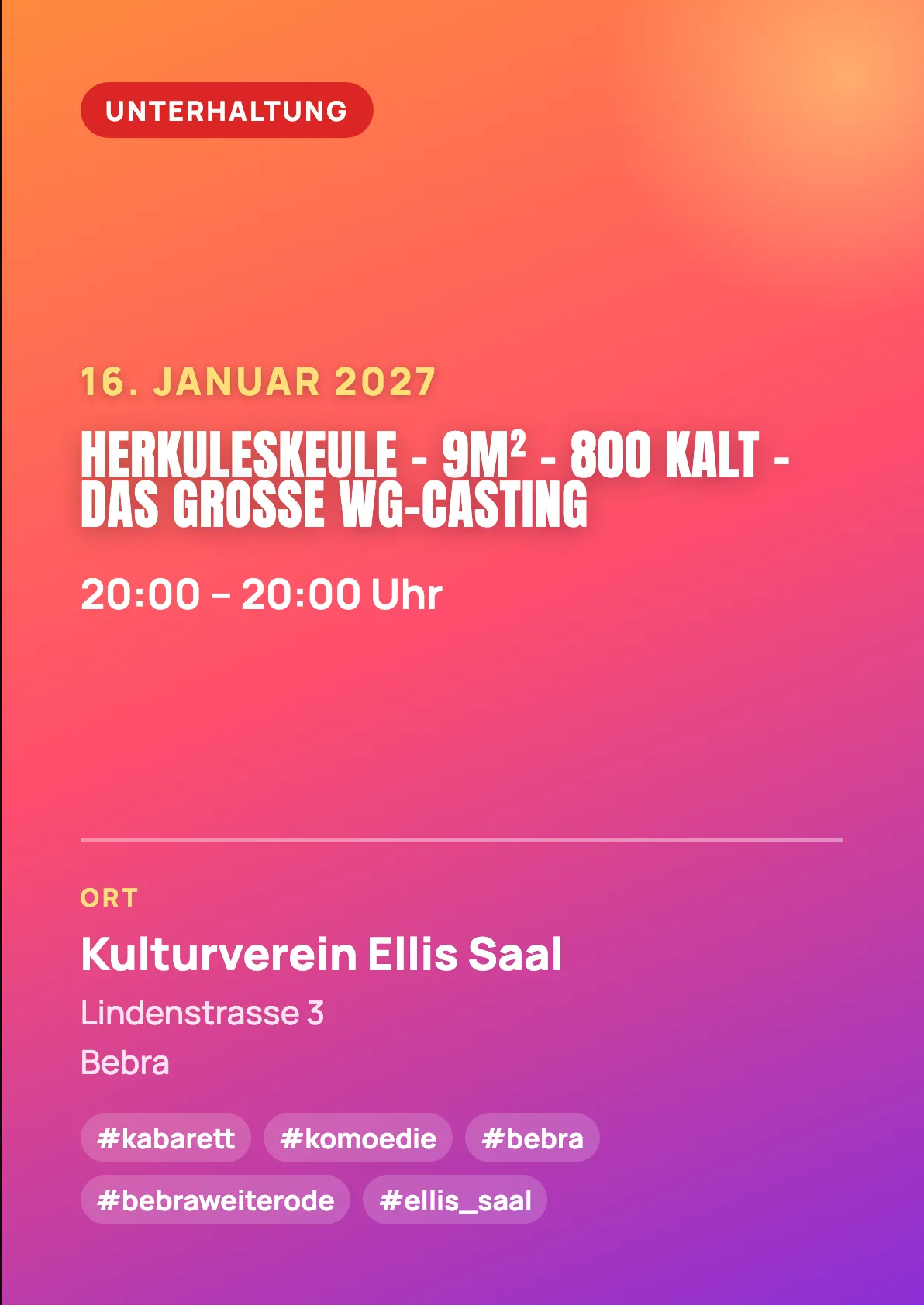 Veranstaltungsflyer