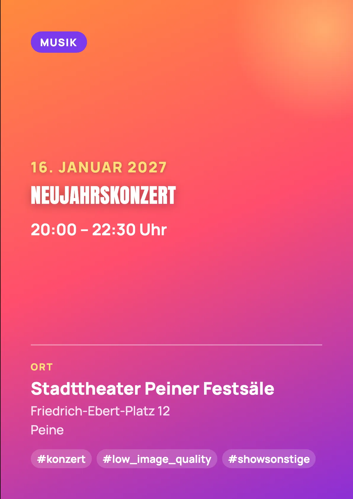 Veranstaltungsflyer