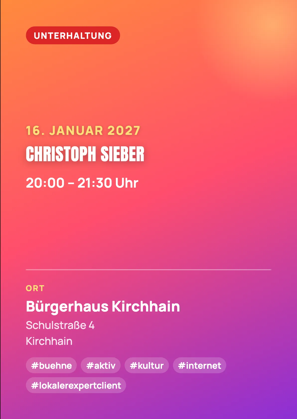 Veranstaltungsflyer