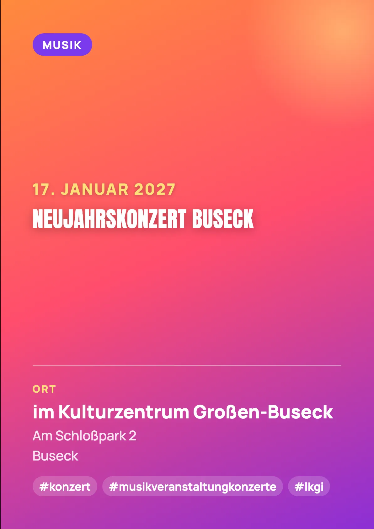 Veranstaltungsflyer