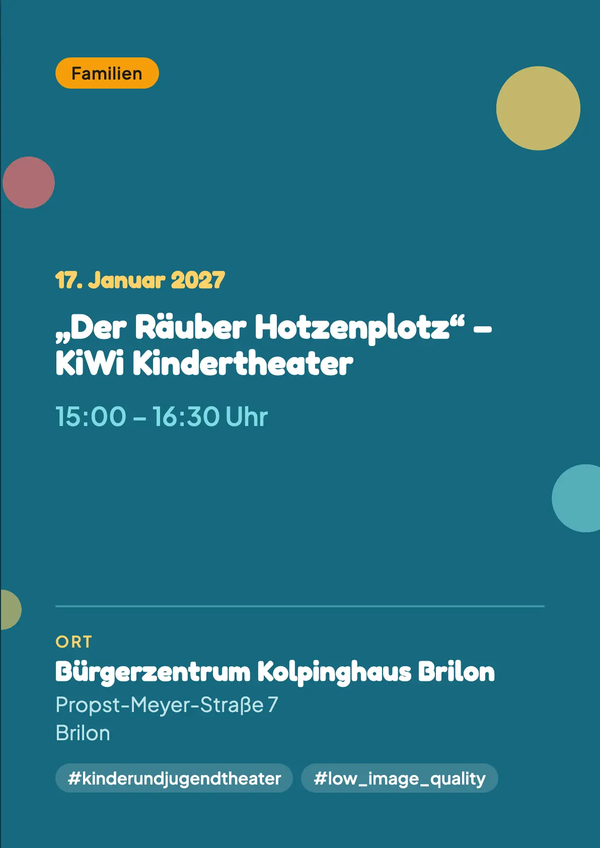 Veranstaltungsflyer