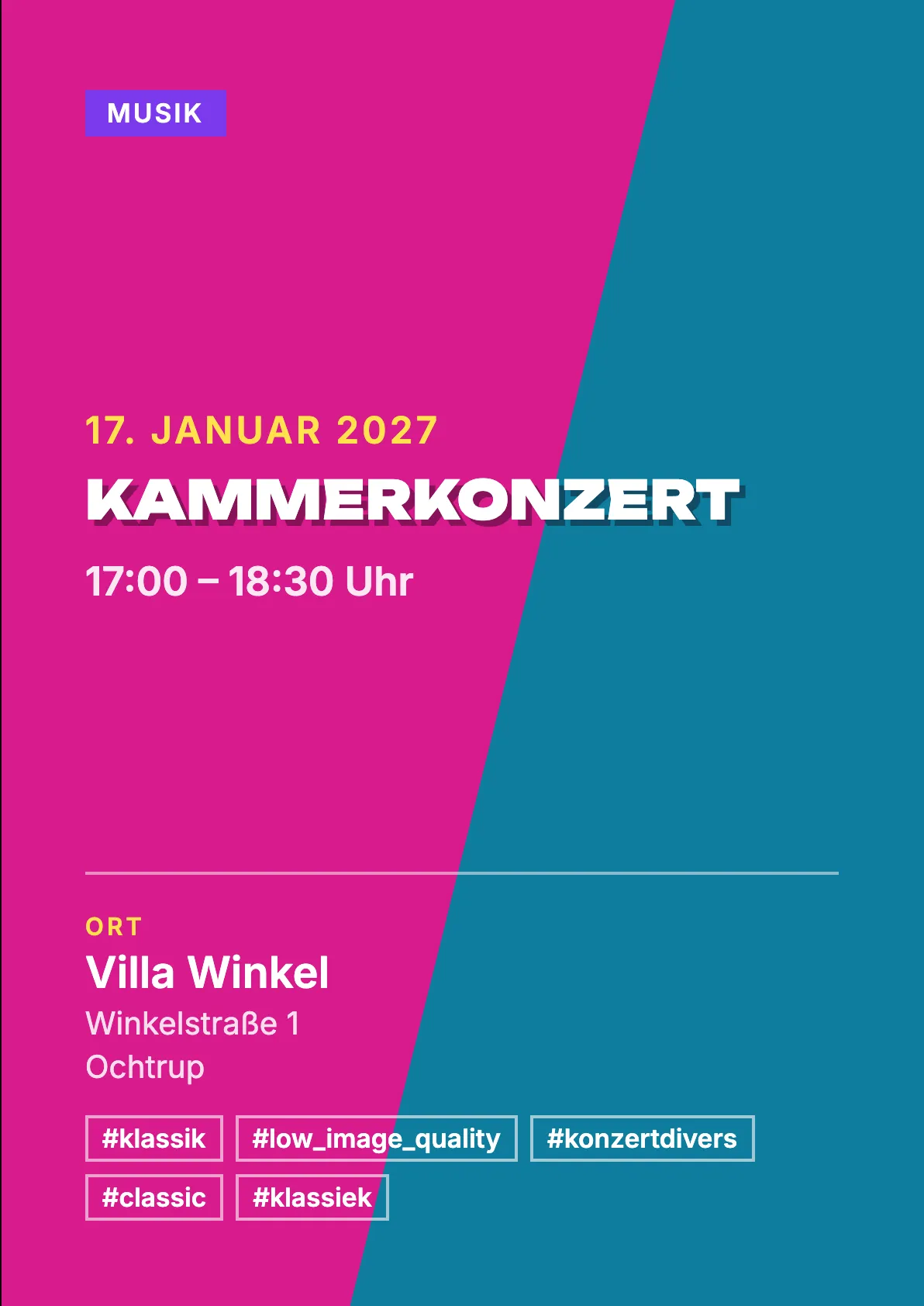 Veranstaltungsflyer