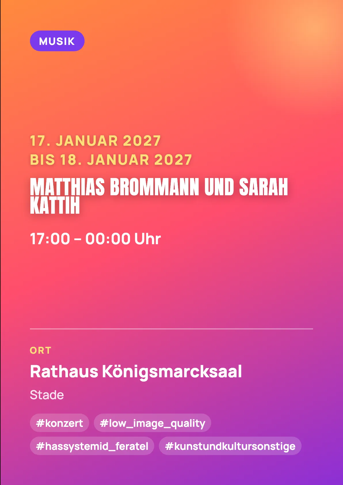 Veranstaltungsflyer