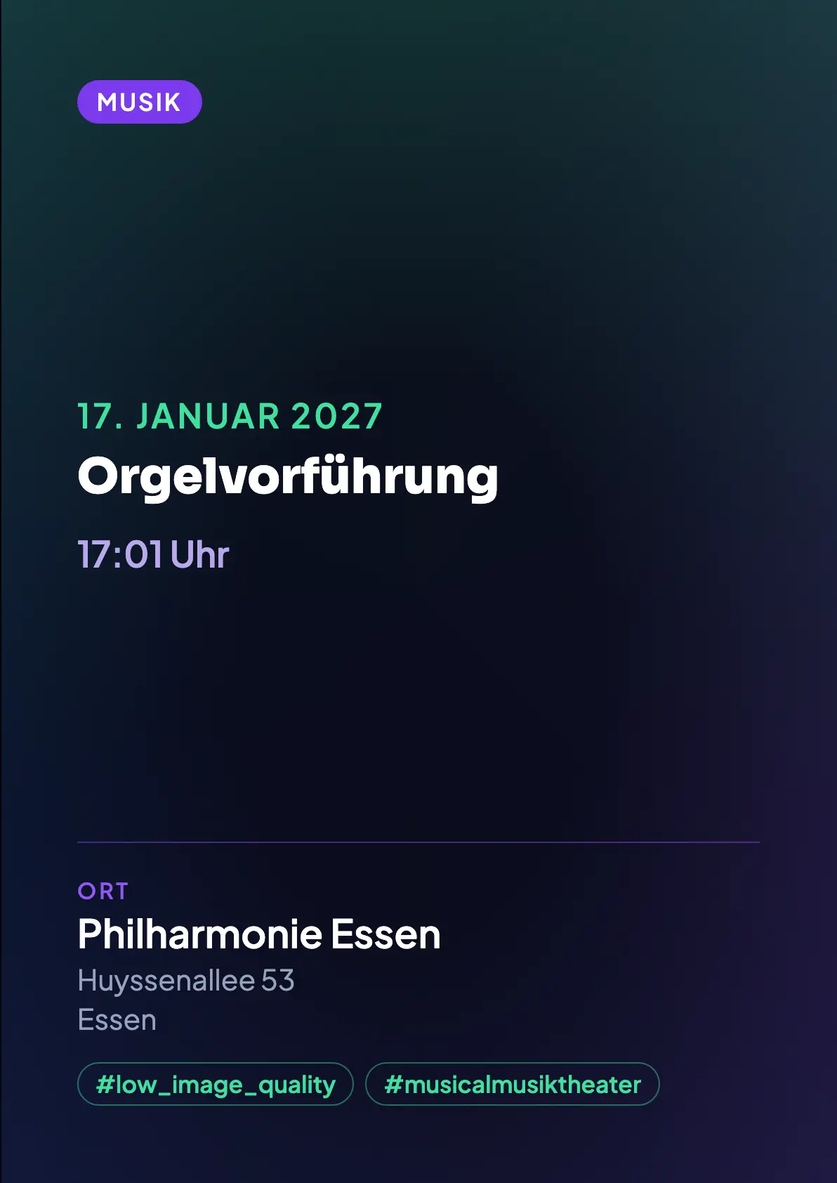 Veranstaltungsflyer