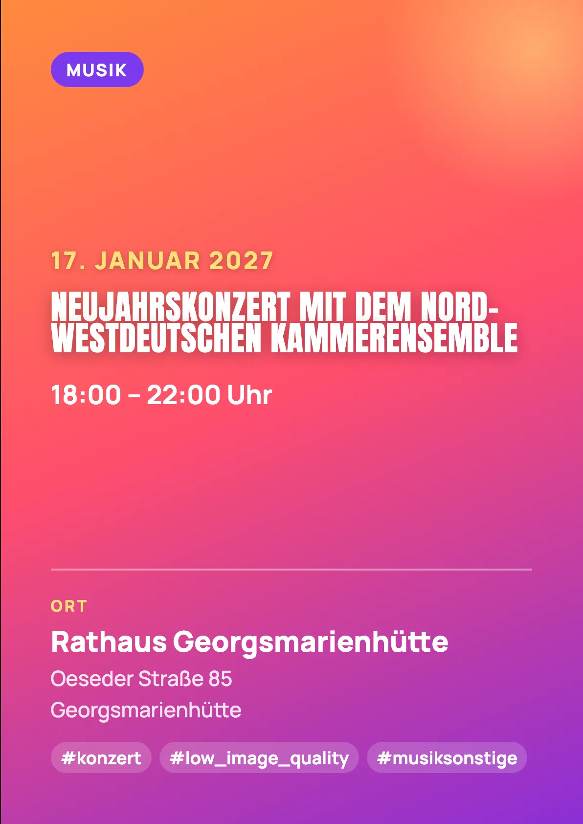 Veranstaltungsflyer