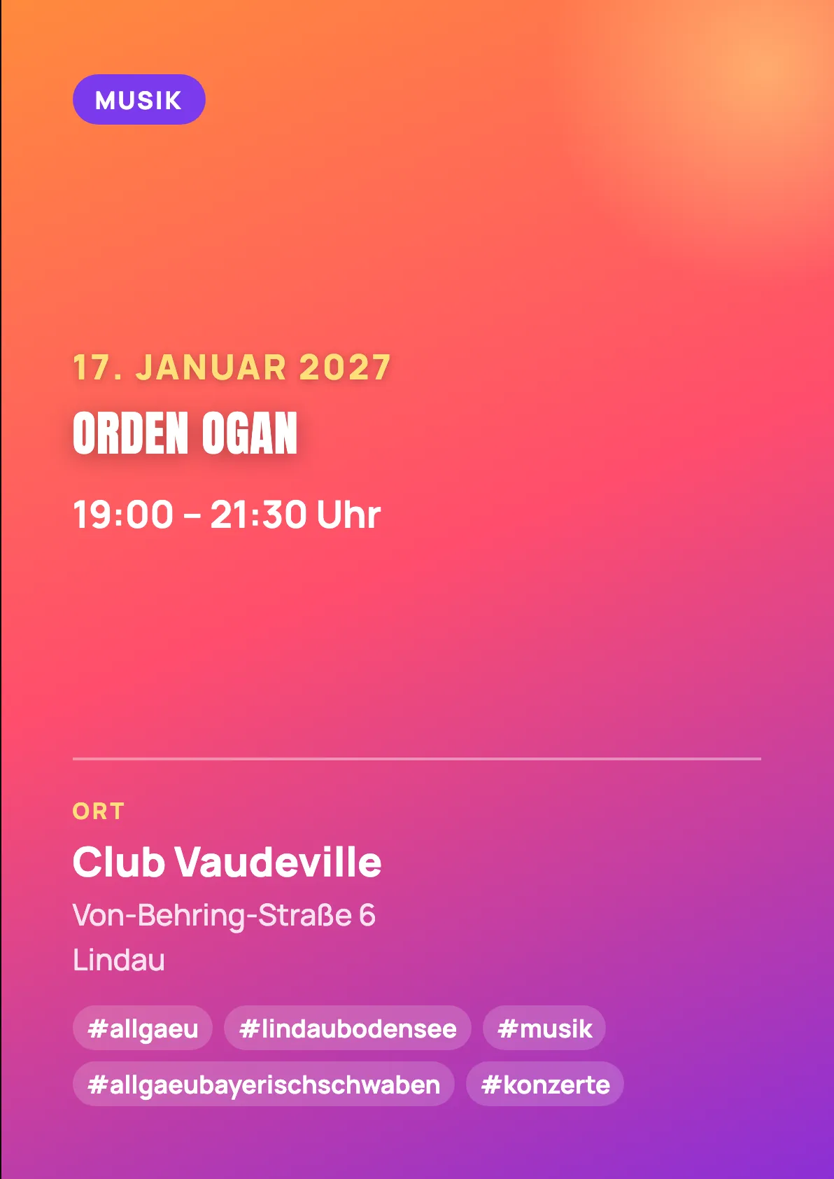 Veranstaltungsflyer