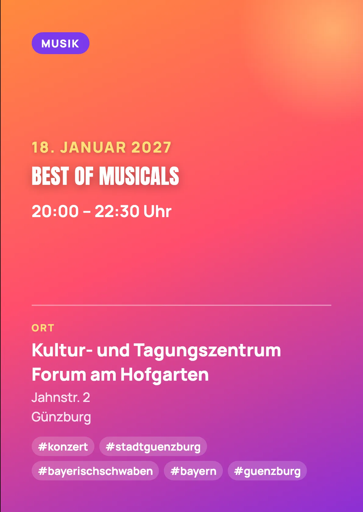 Veranstaltungsflyer
