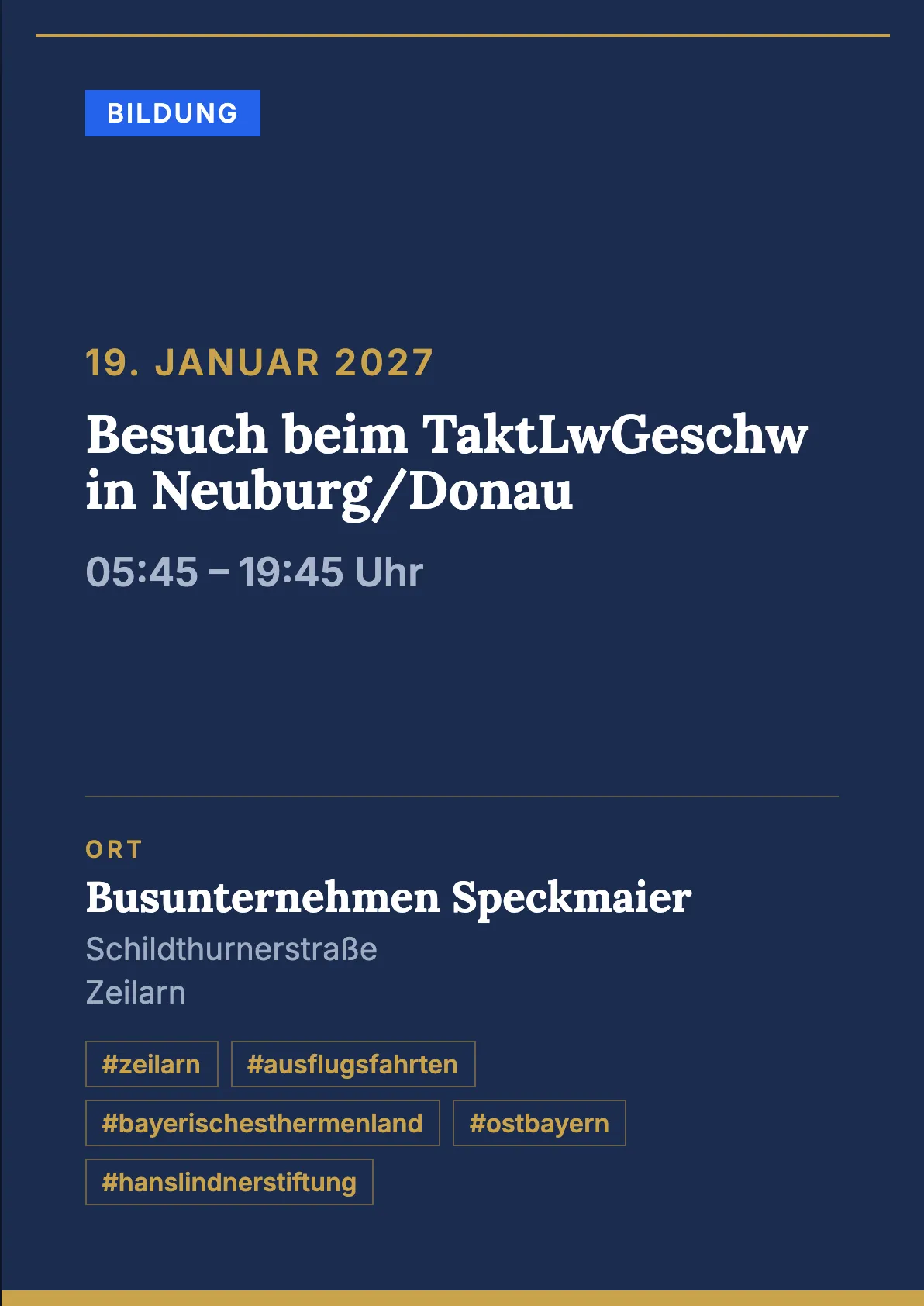 Veranstaltungsflyer