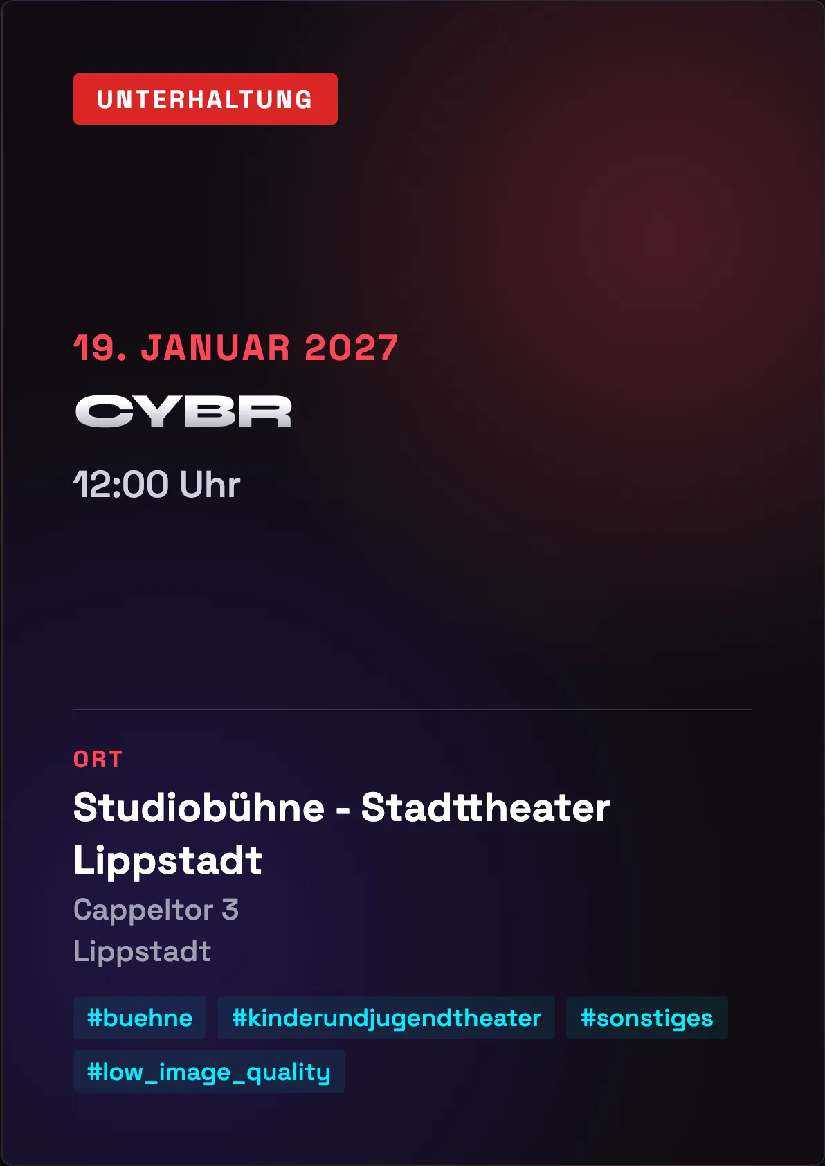 Veranstaltungsflyer