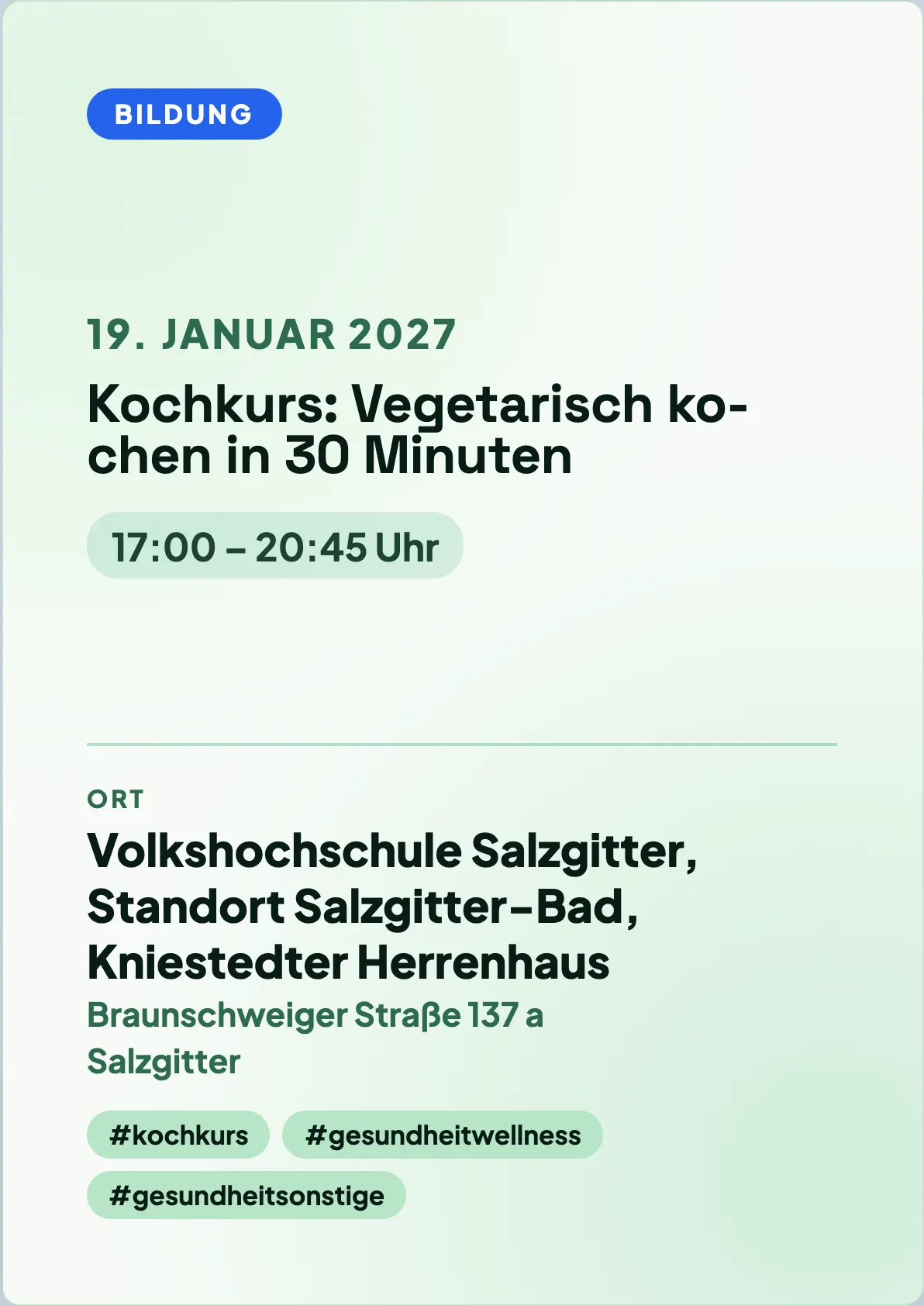 Veranstaltungsflyer