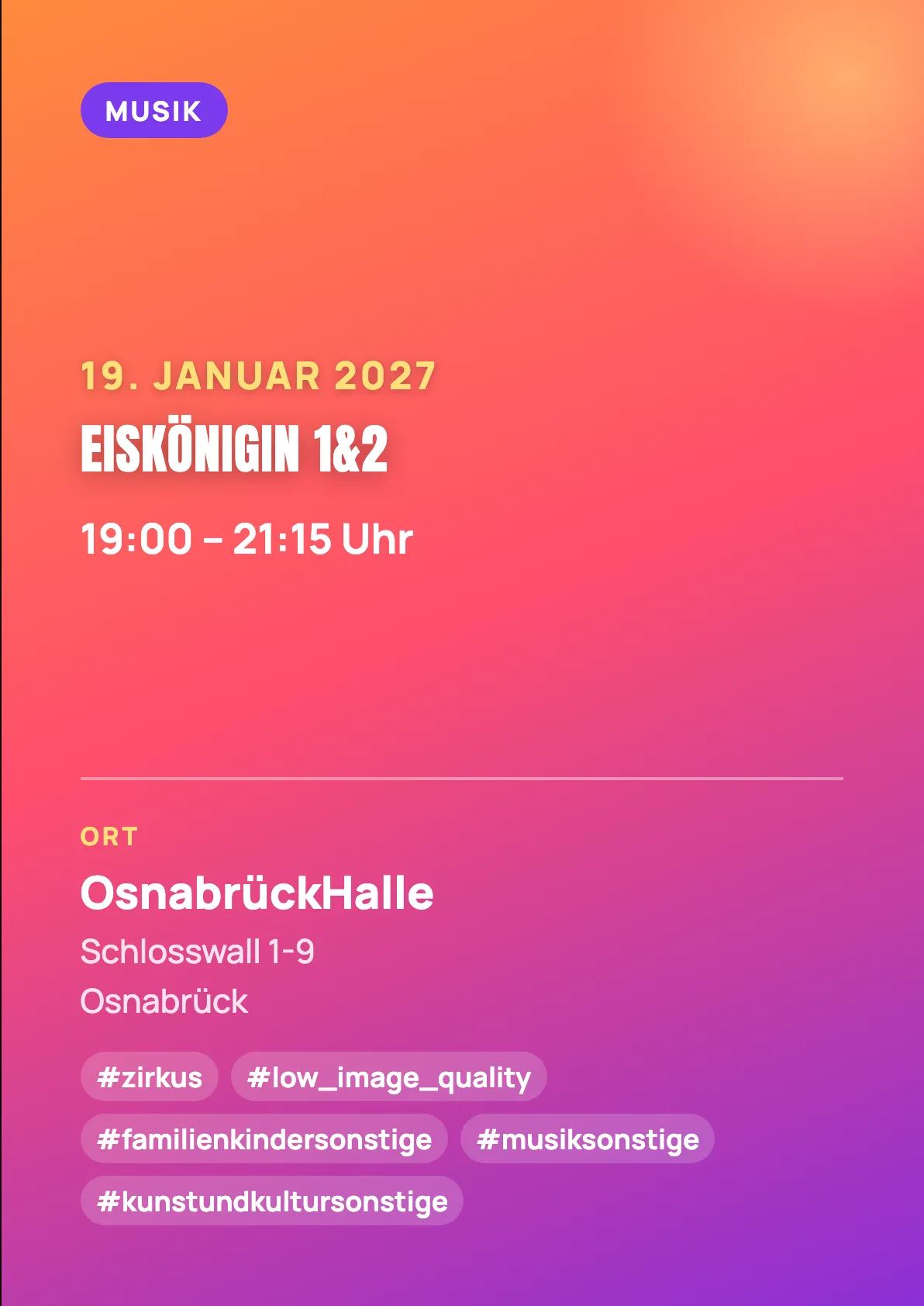 Veranstaltungsflyer