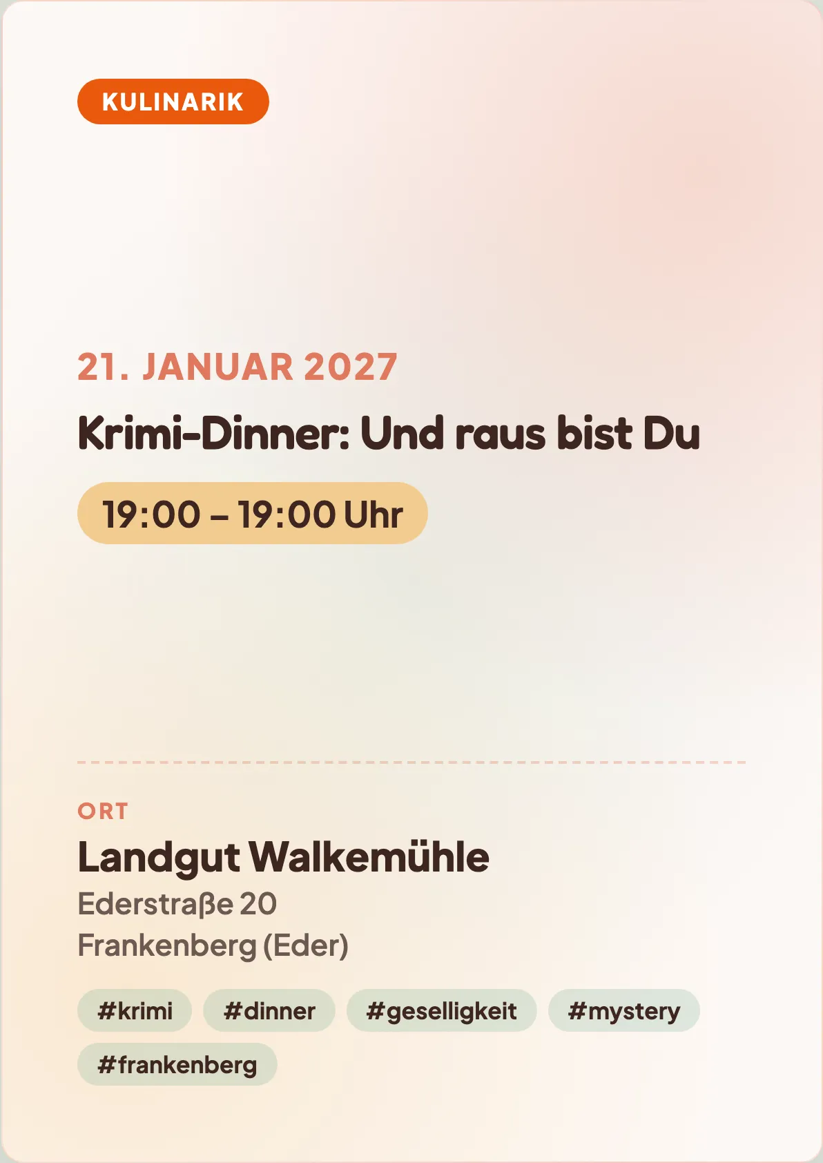 Veranstaltungsflyer