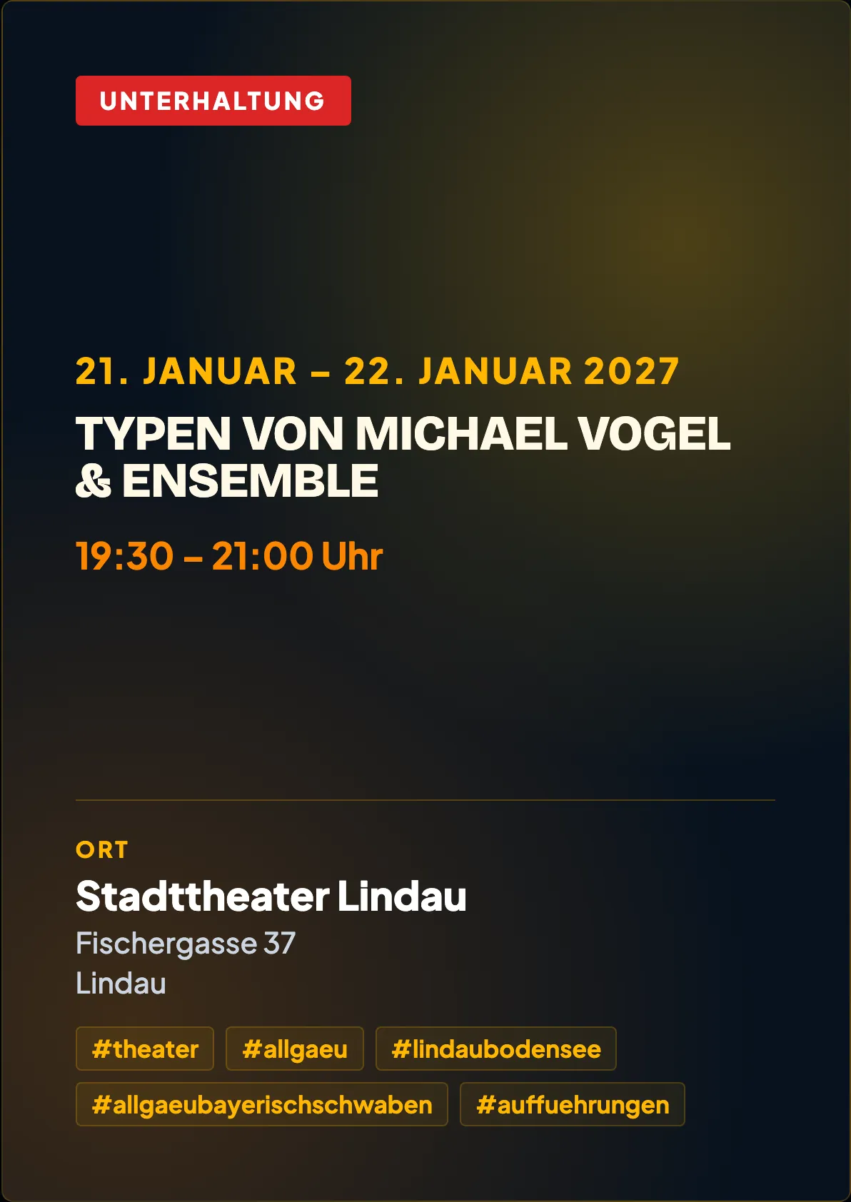 Veranstaltungsflyer