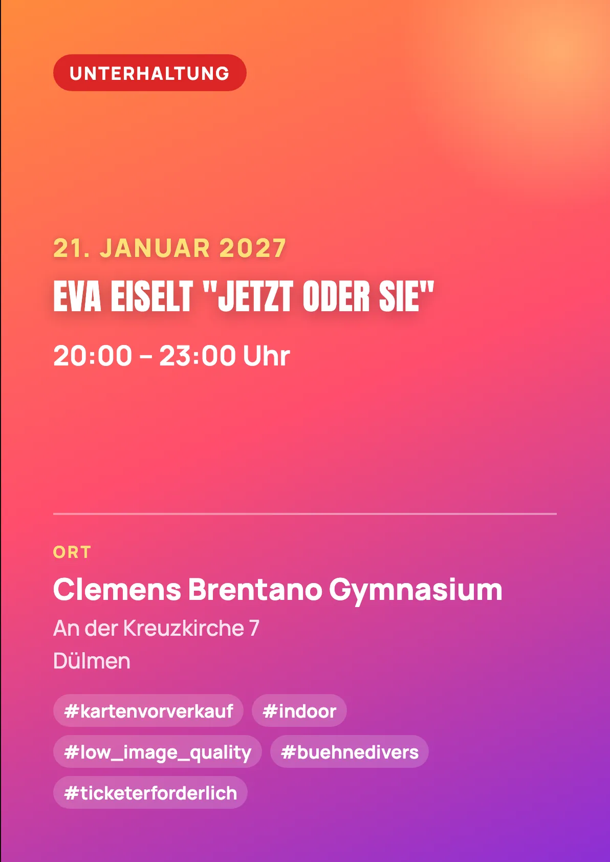 Veranstaltungsflyer