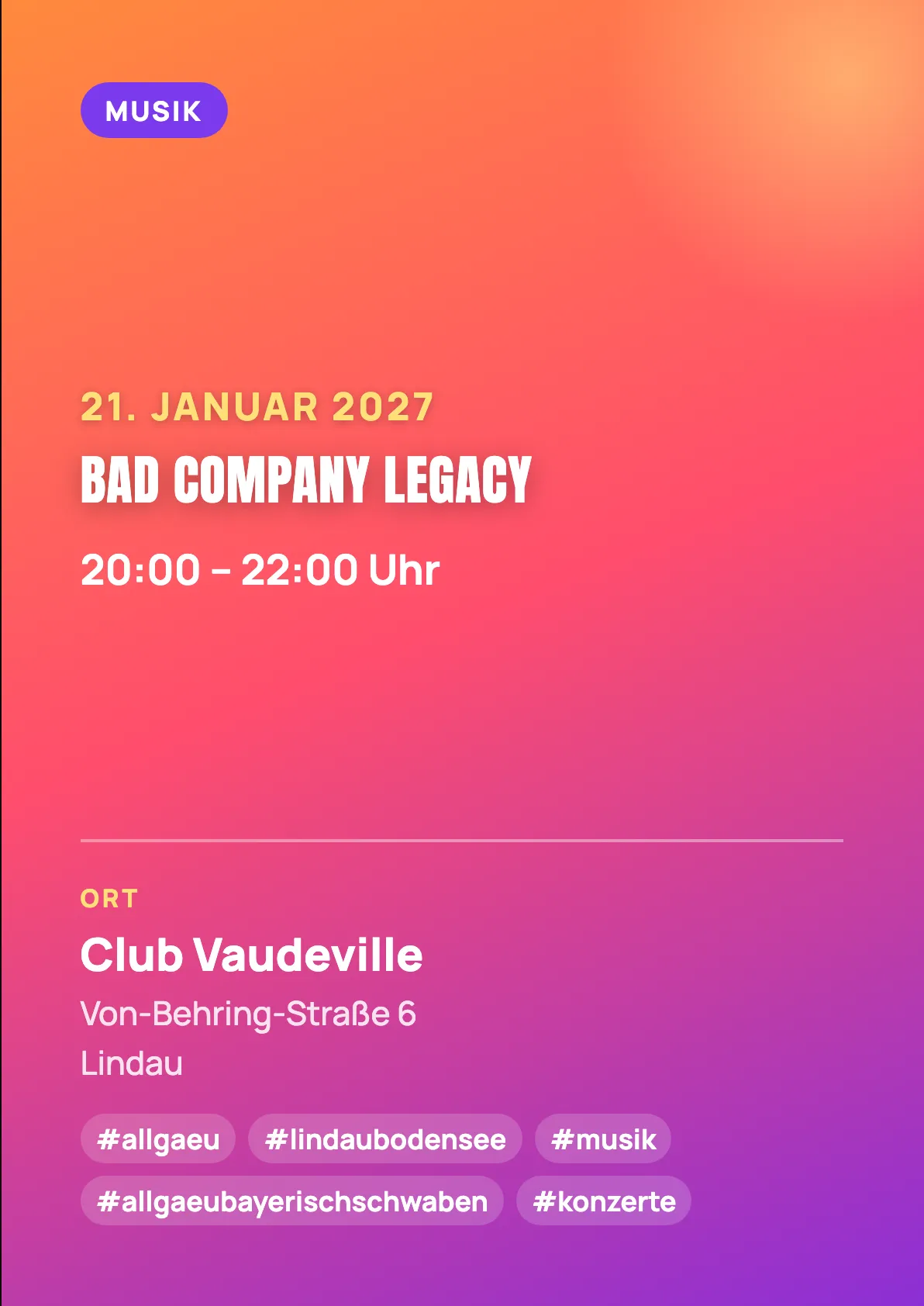Veranstaltungsflyer