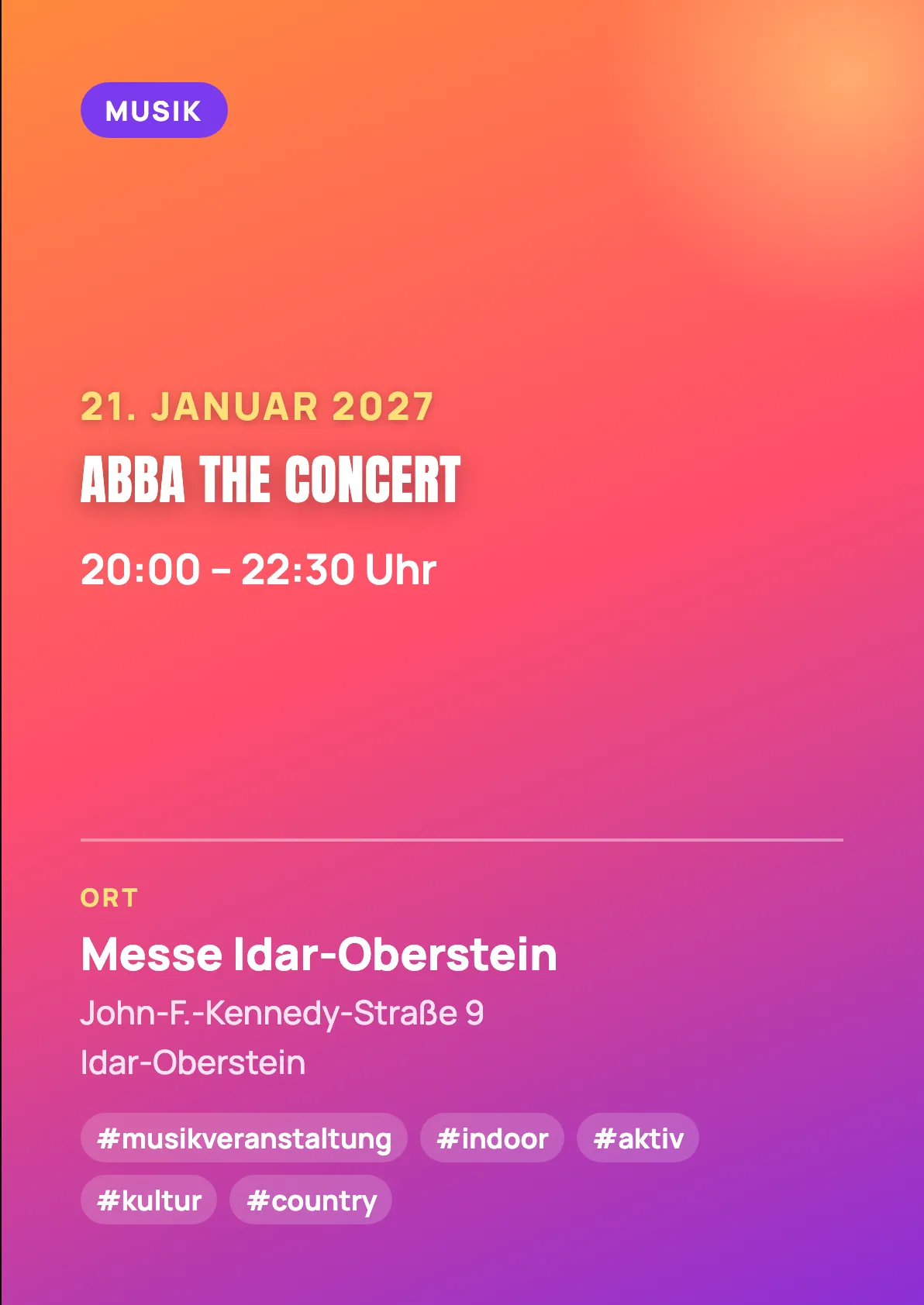 Veranstaltungsflyer