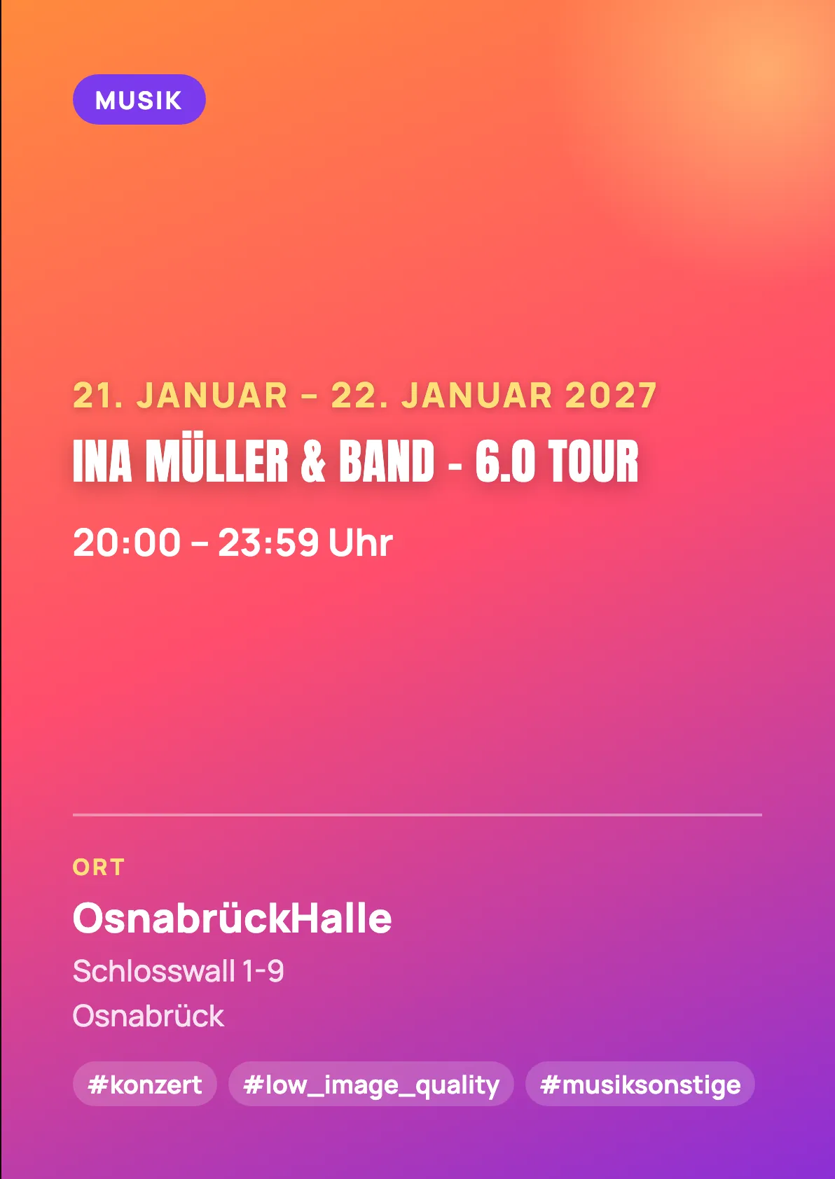 Veranstaltungsflyer