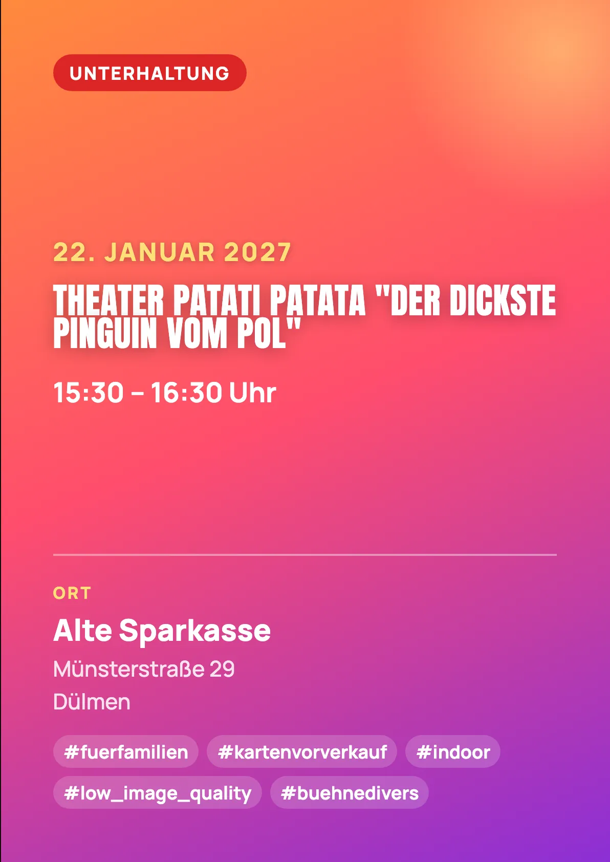 Veranstaltungsflyer