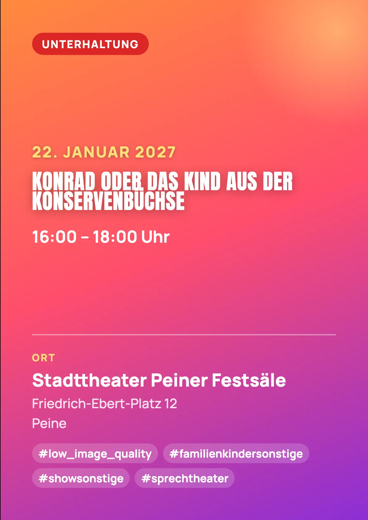 Veranstaltungsflyer