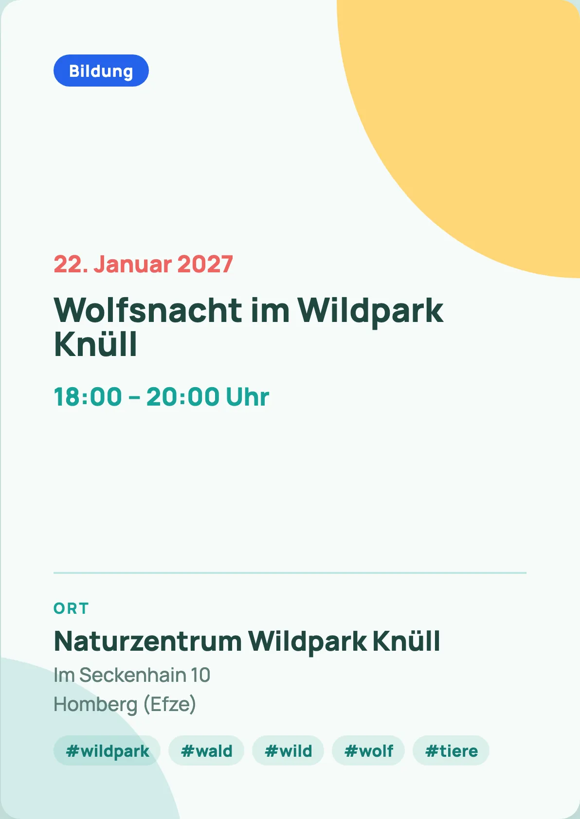 Veranstaltungsflyer