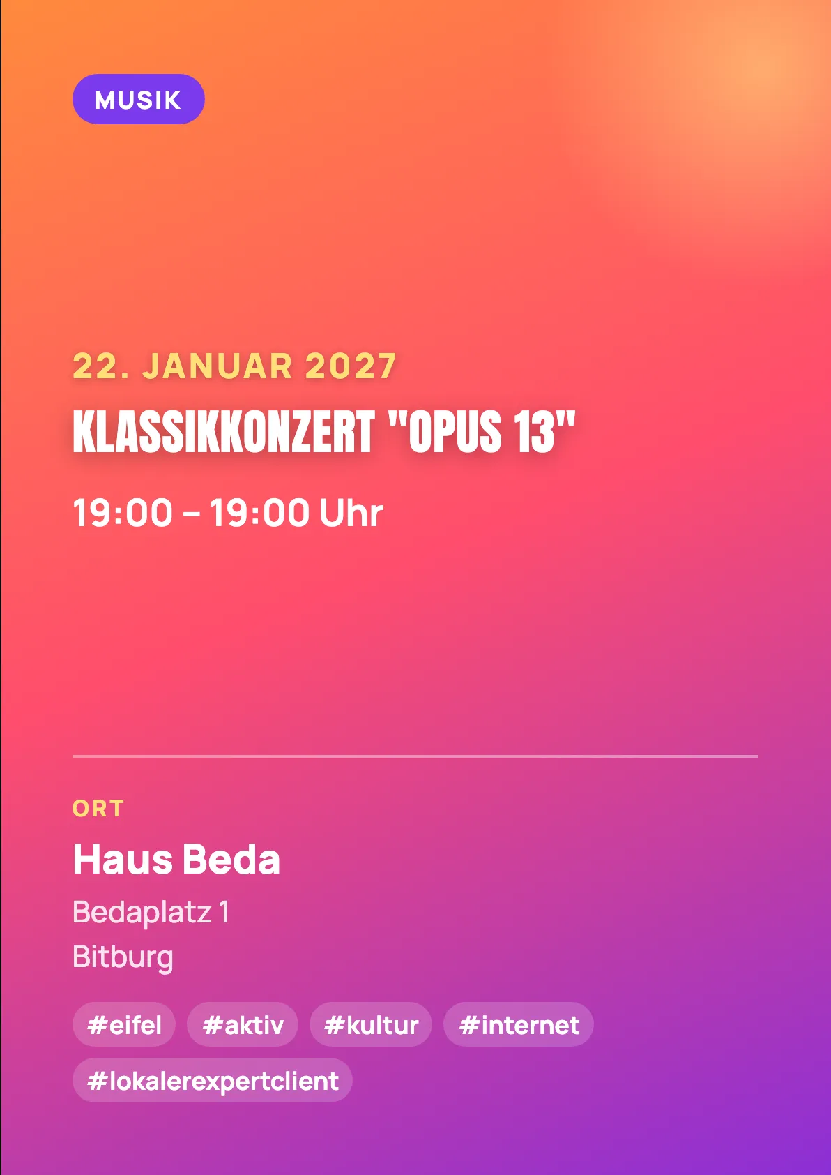 Veranstaltungsflyer