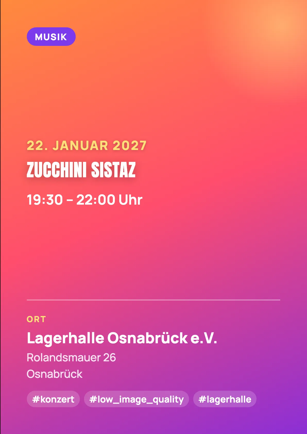 Veranstaltungsflyer