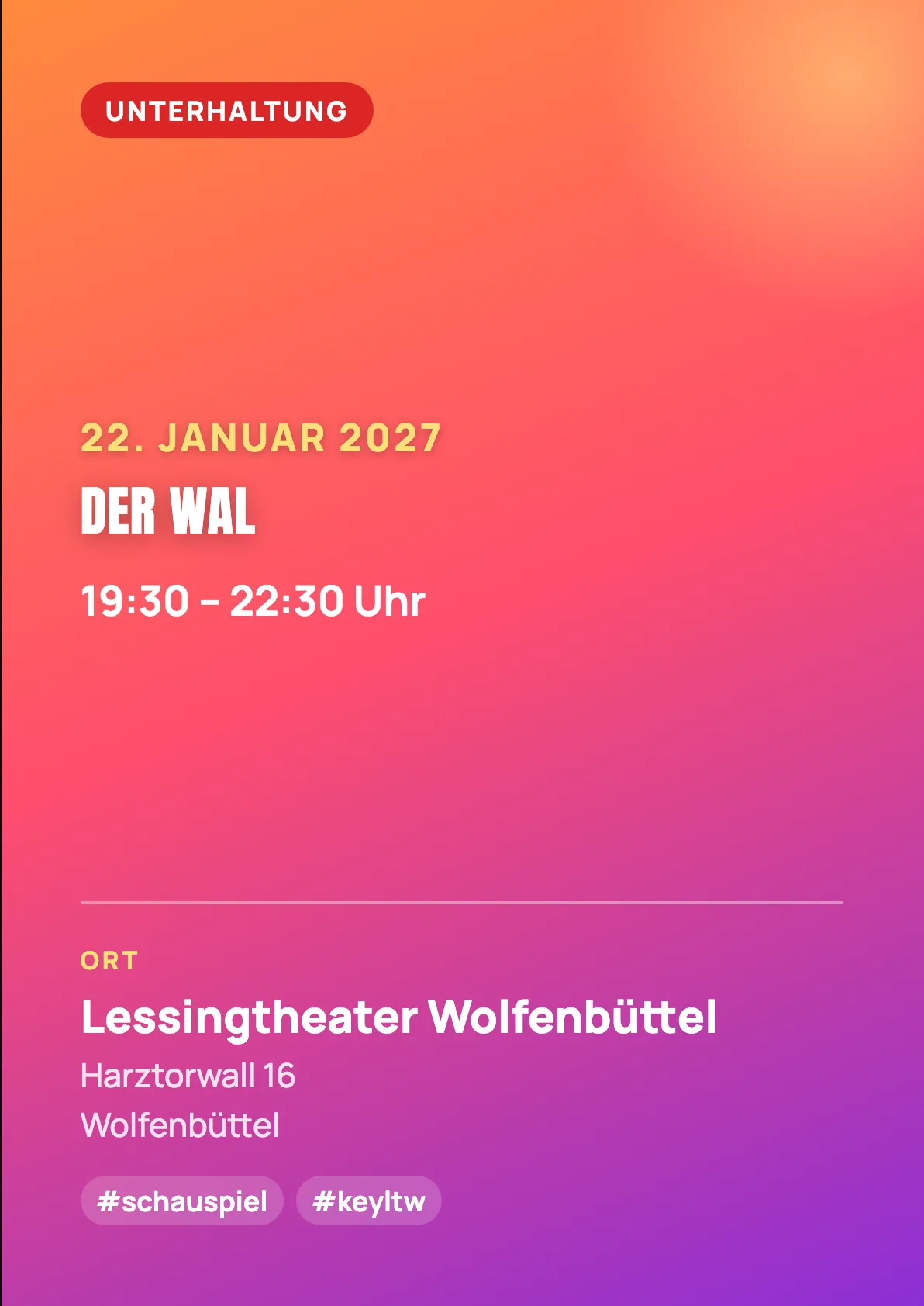 Veranstaltungsflyer