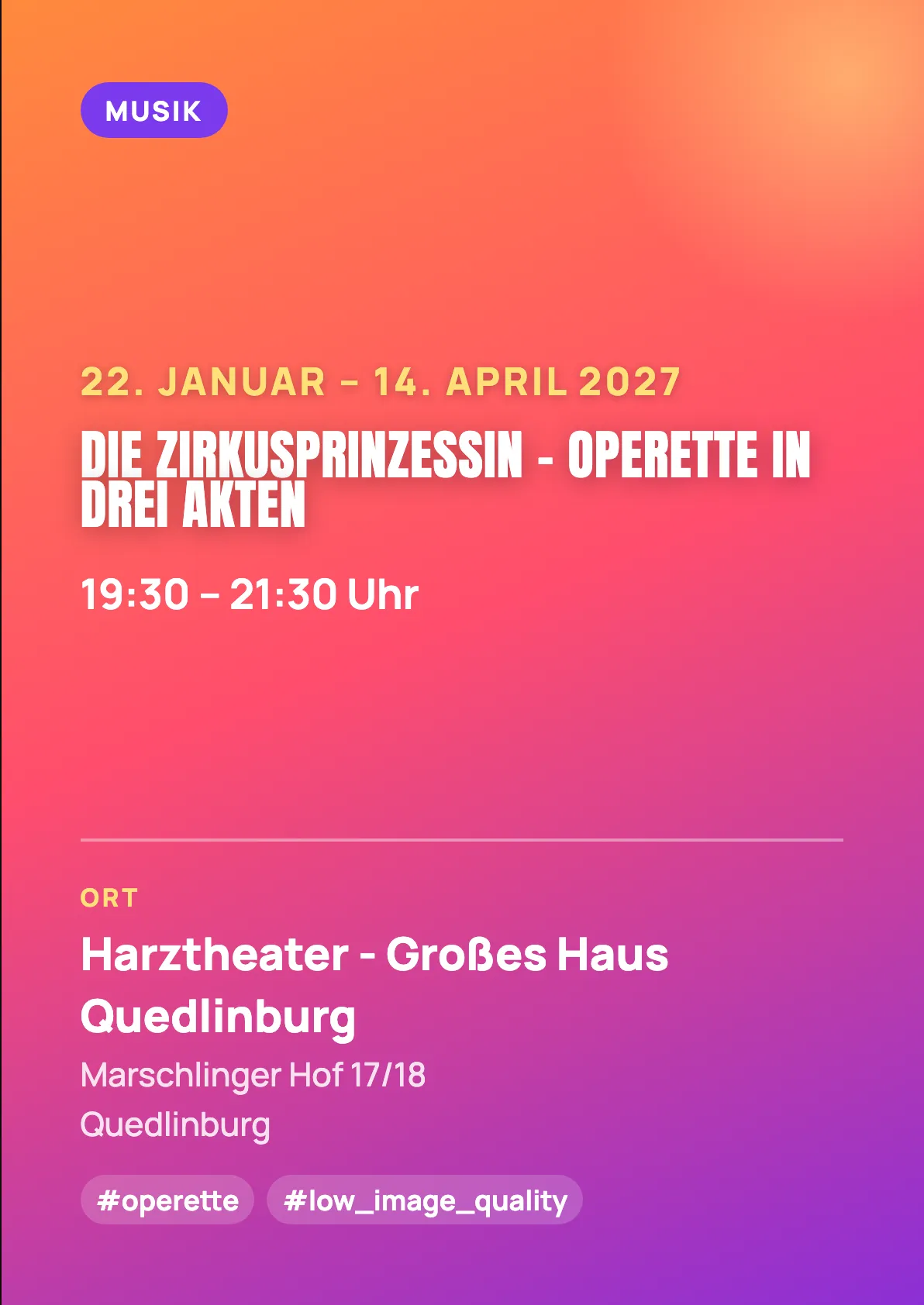 Veranstaltungsflyer