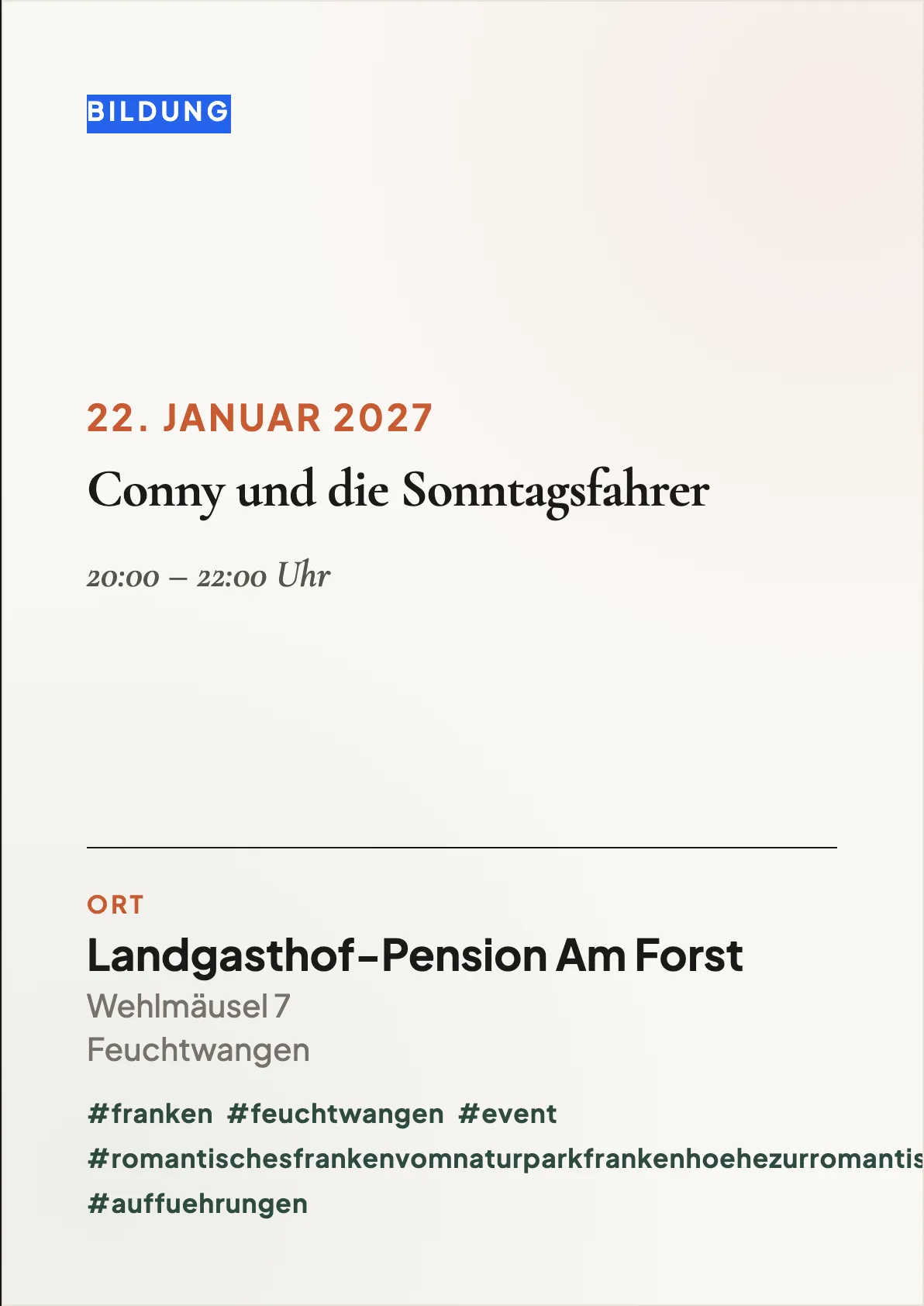 Veranstaltungsflyer